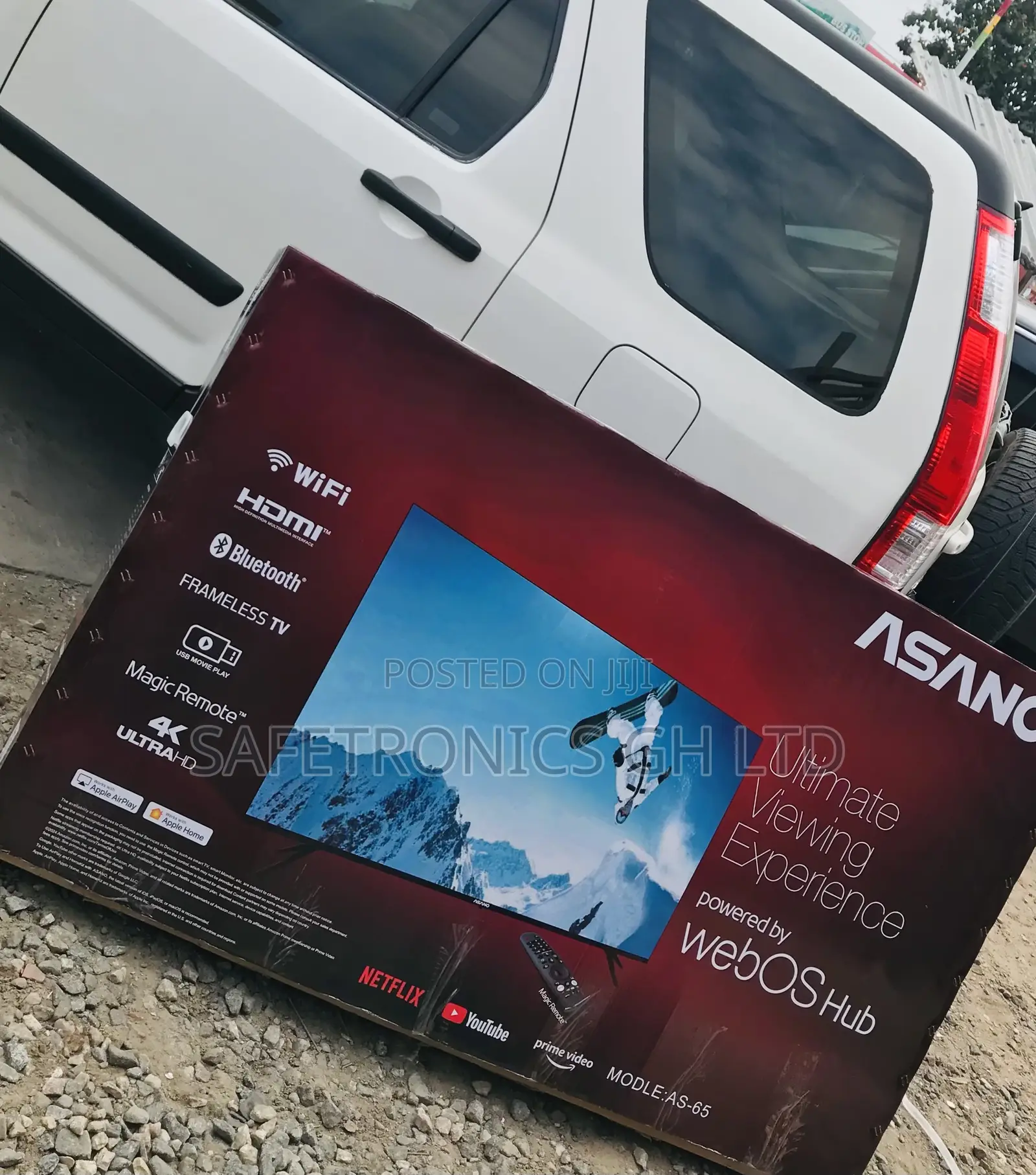 65 Inches Smart Wedos Led Asano Black Tv