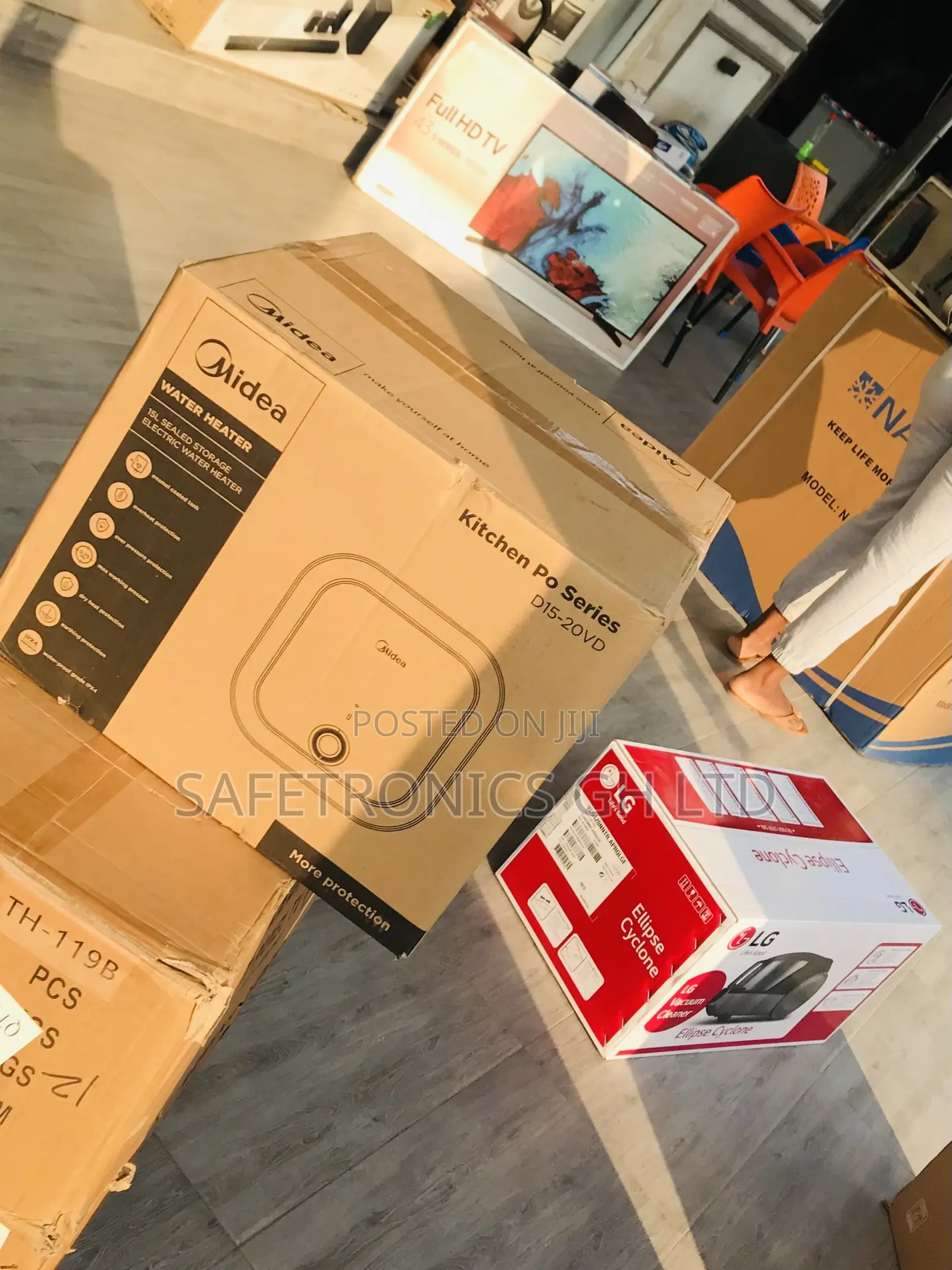 High Quality Midea Water Heater 15 Liters Whitenblack