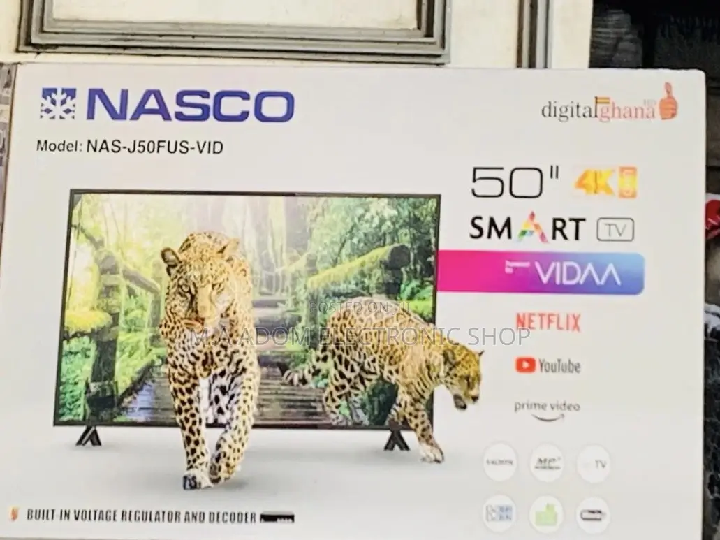 Order Authentic Nasco 50” Smart Digital Television.