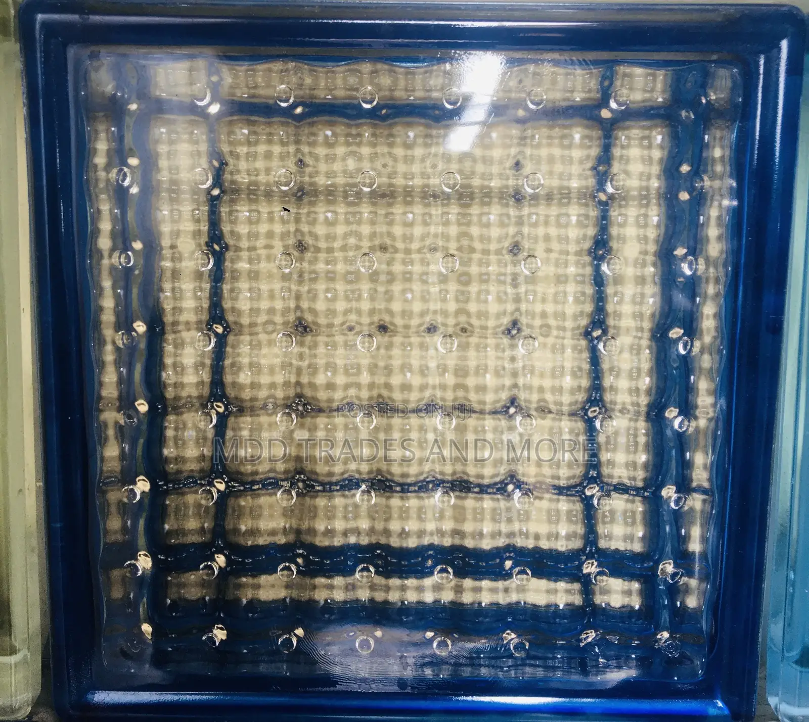 Glass Blocks Crystal Blue Colored