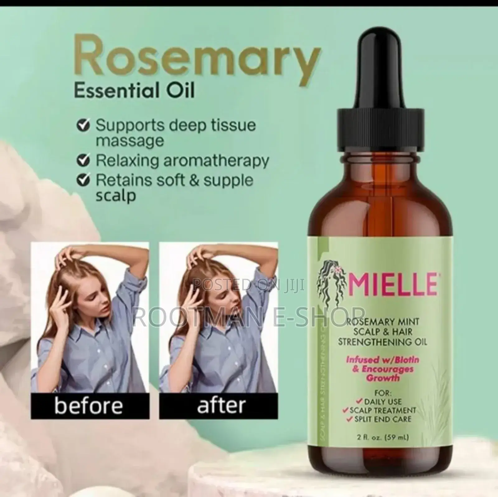 Mielle Rosemary Mint Oil for Hair / Beared Growth