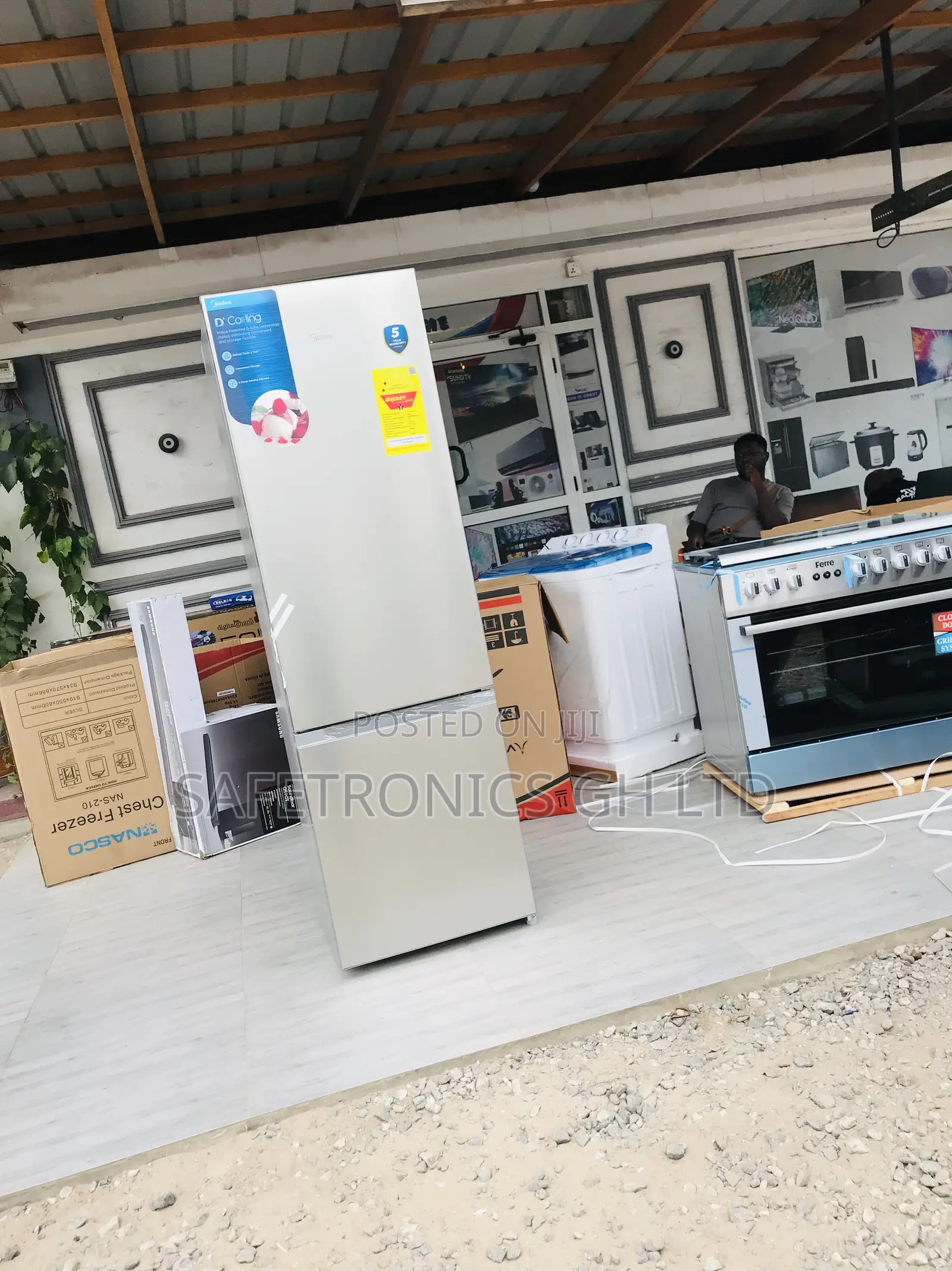 Order 262L 2 Doors Bottomfreezer MDRB369FGN02 Gray Fridge
