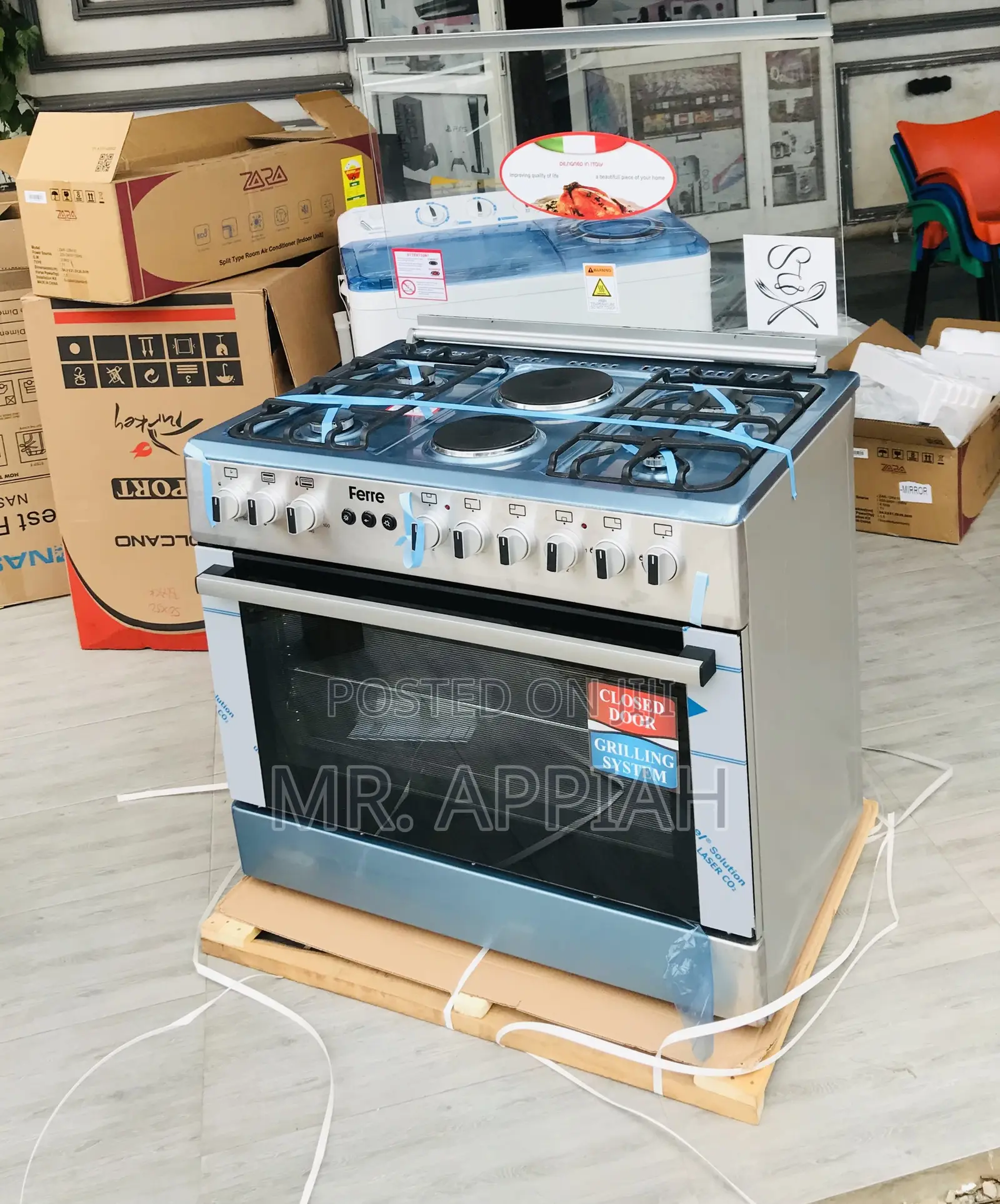 Order Adorable Ferre 4+2 Electric N Gas With Oven.