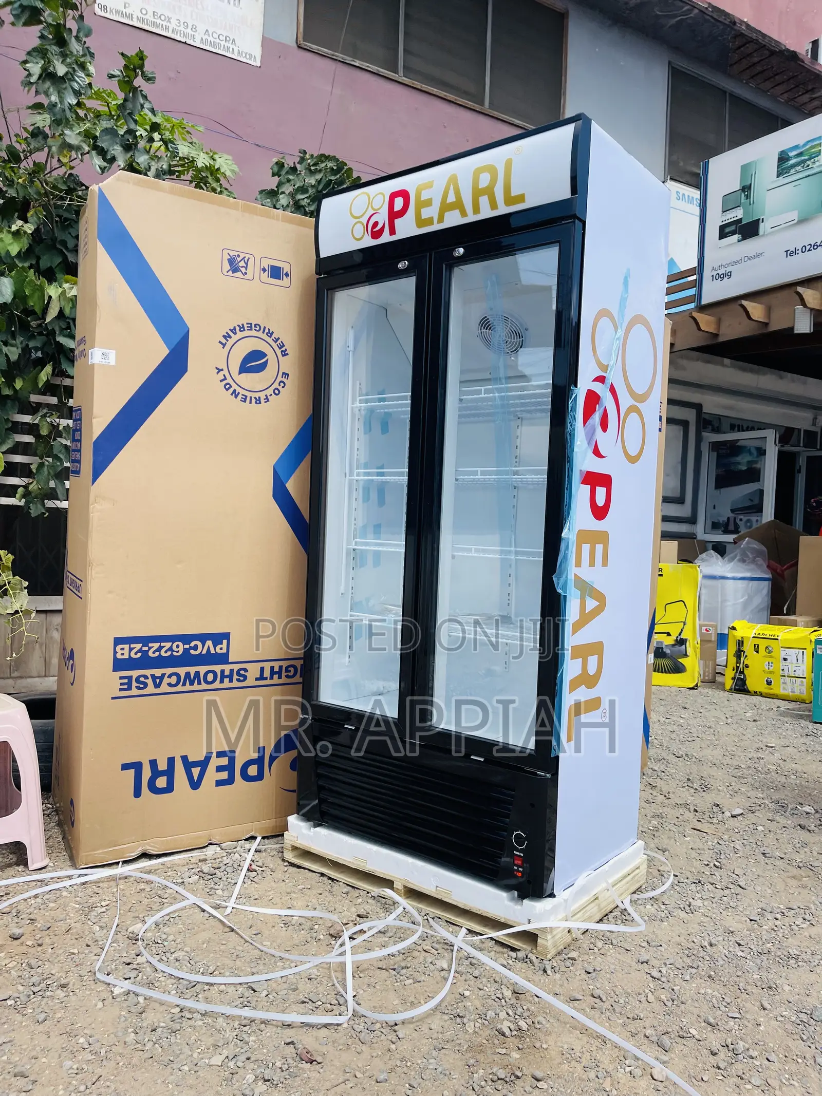 Extremely Cooling Pearl PVC 622 Double Door Fridge.