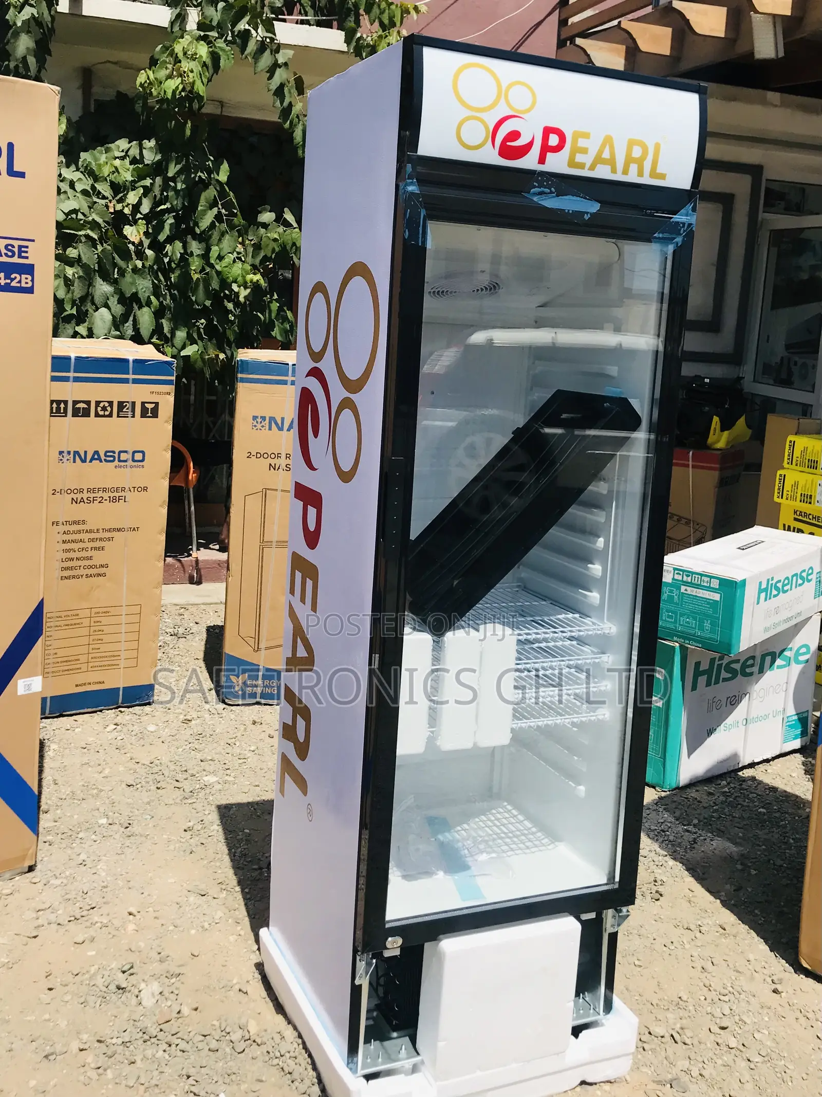 Grab Display Glass 1 Door Pearl 238 Liters PVC-316 Fridge
