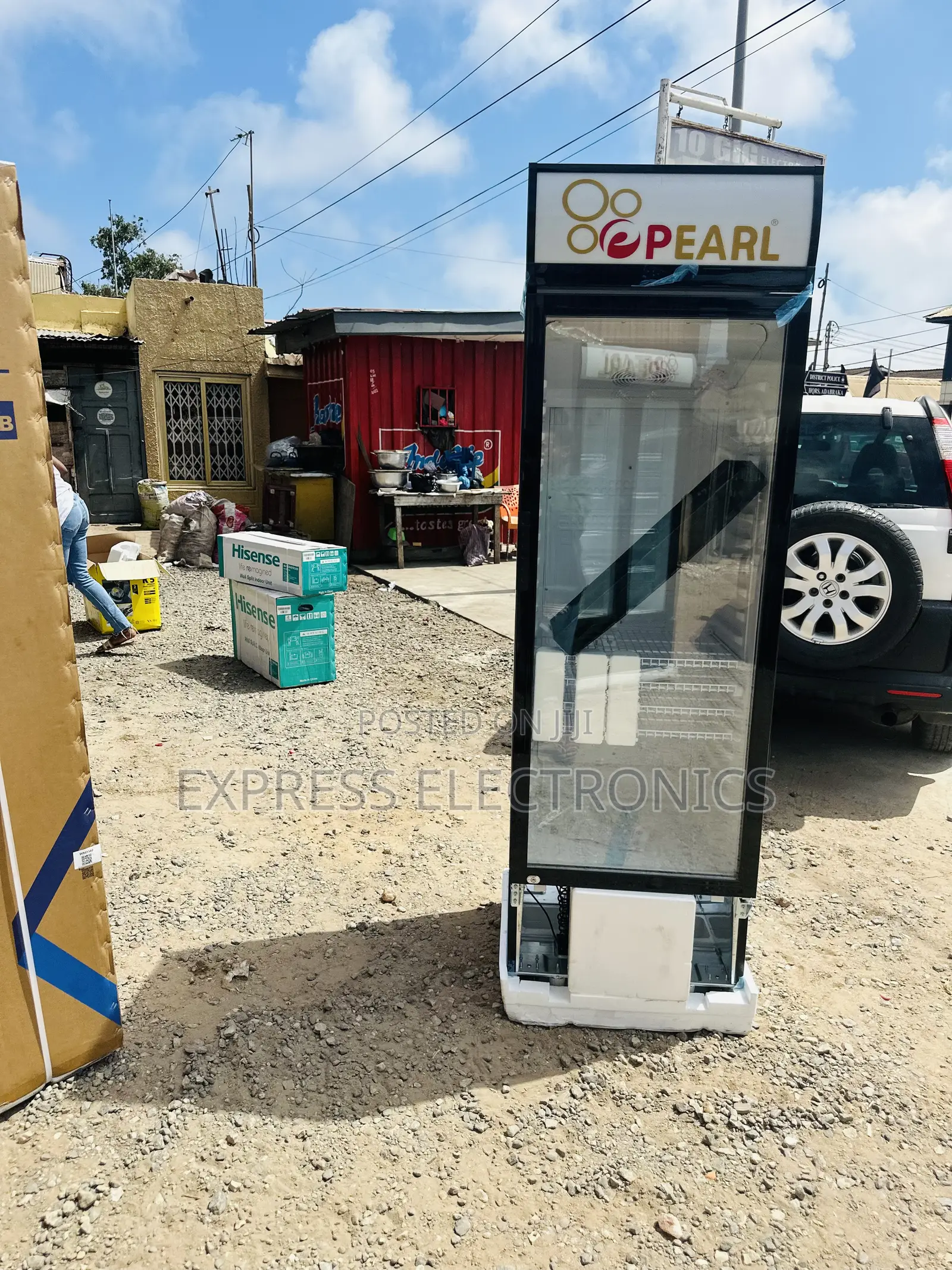 PVC-4242 400L Display Fridge Pearl Single Door White