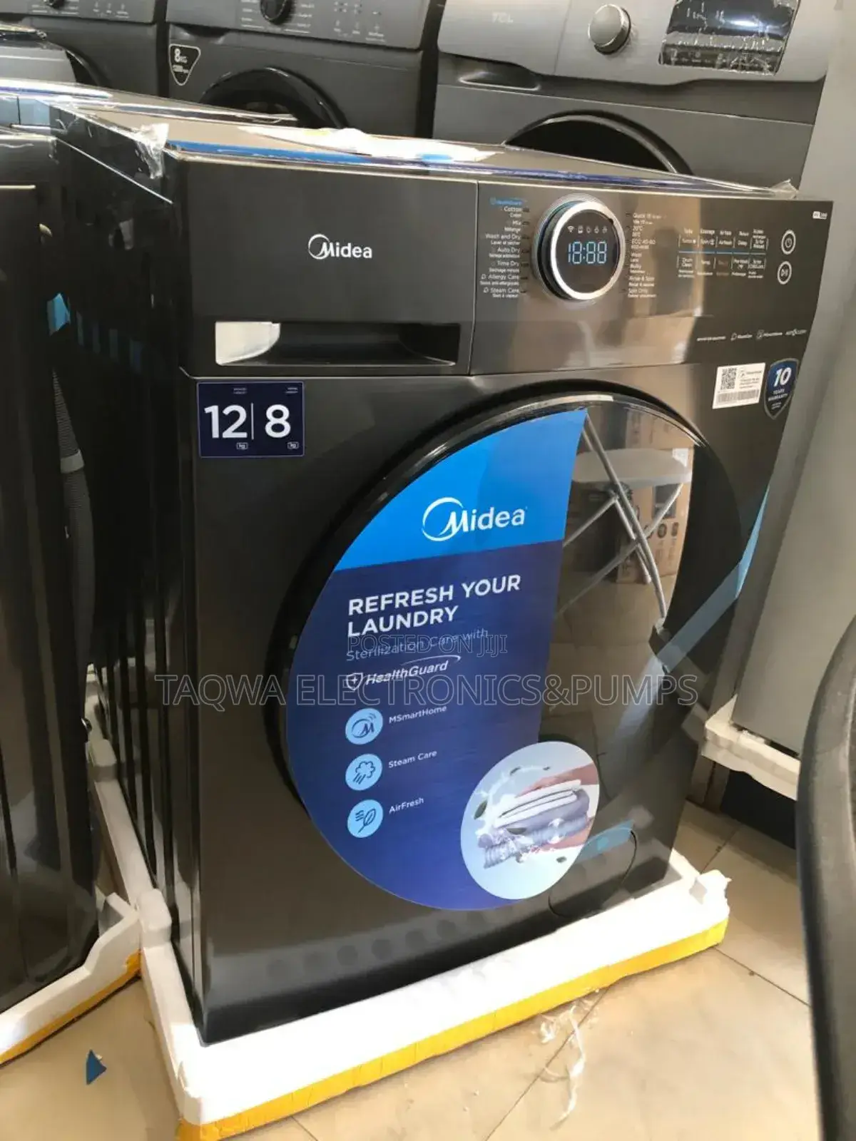 12kg Washer - 8kg Dryer Midea Washing Machine