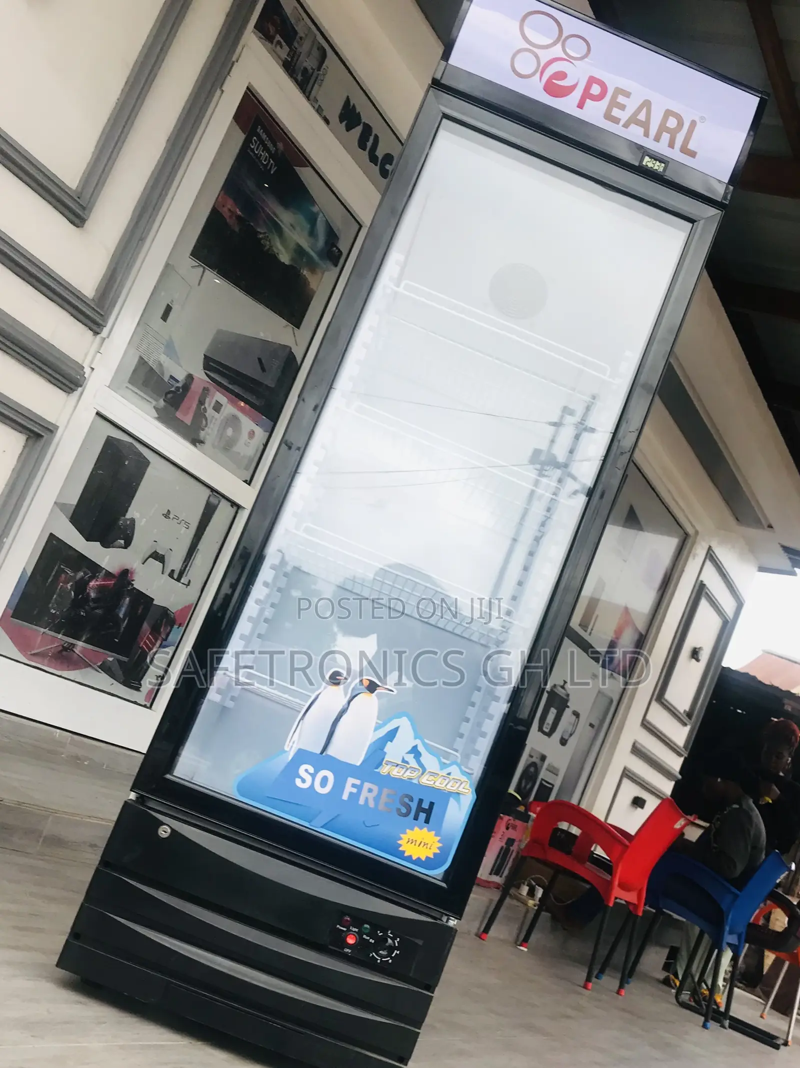 Electric Pearl Display Glass PVC-352 1 Door 300L