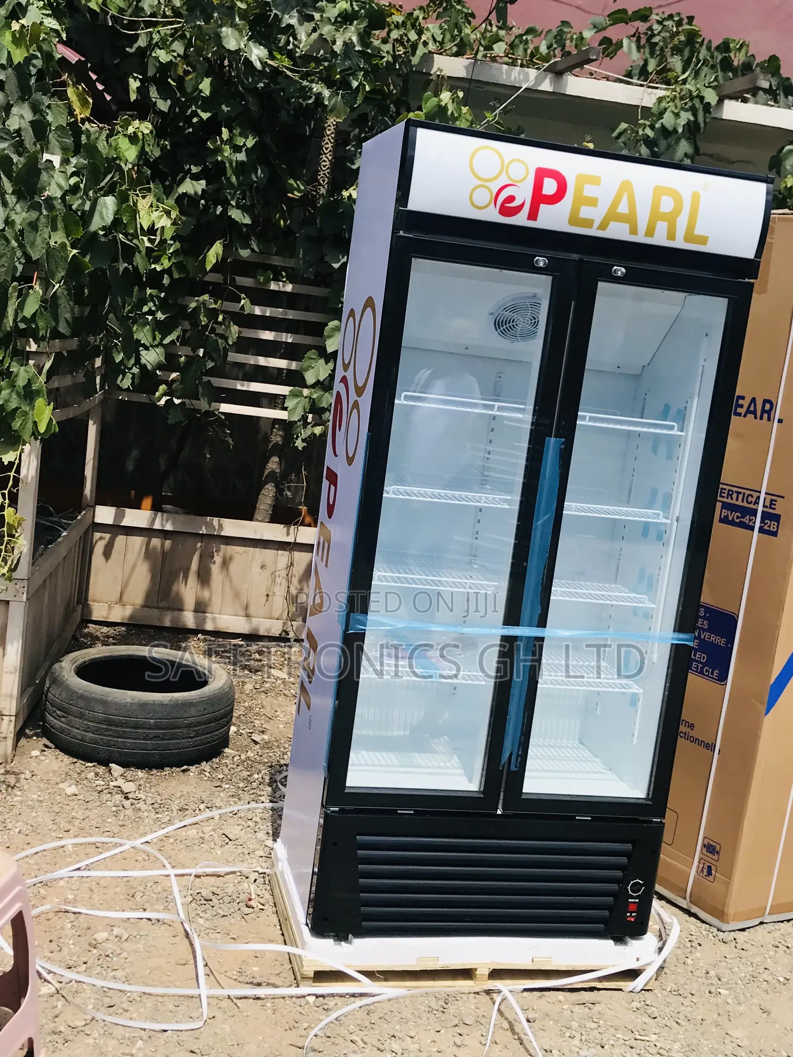 Genuine Pearl Display Glass 500L PVC-622 2 Door