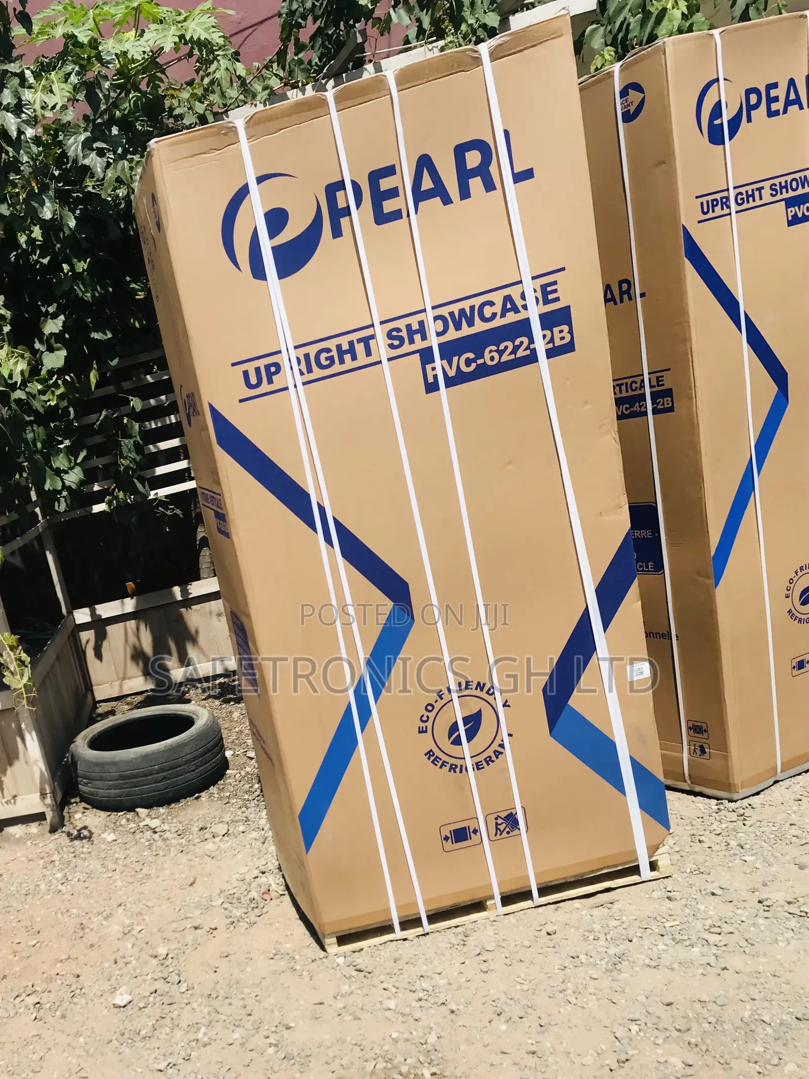 ; Order 500L Glass Display Pearl PVC-622 2 Doors