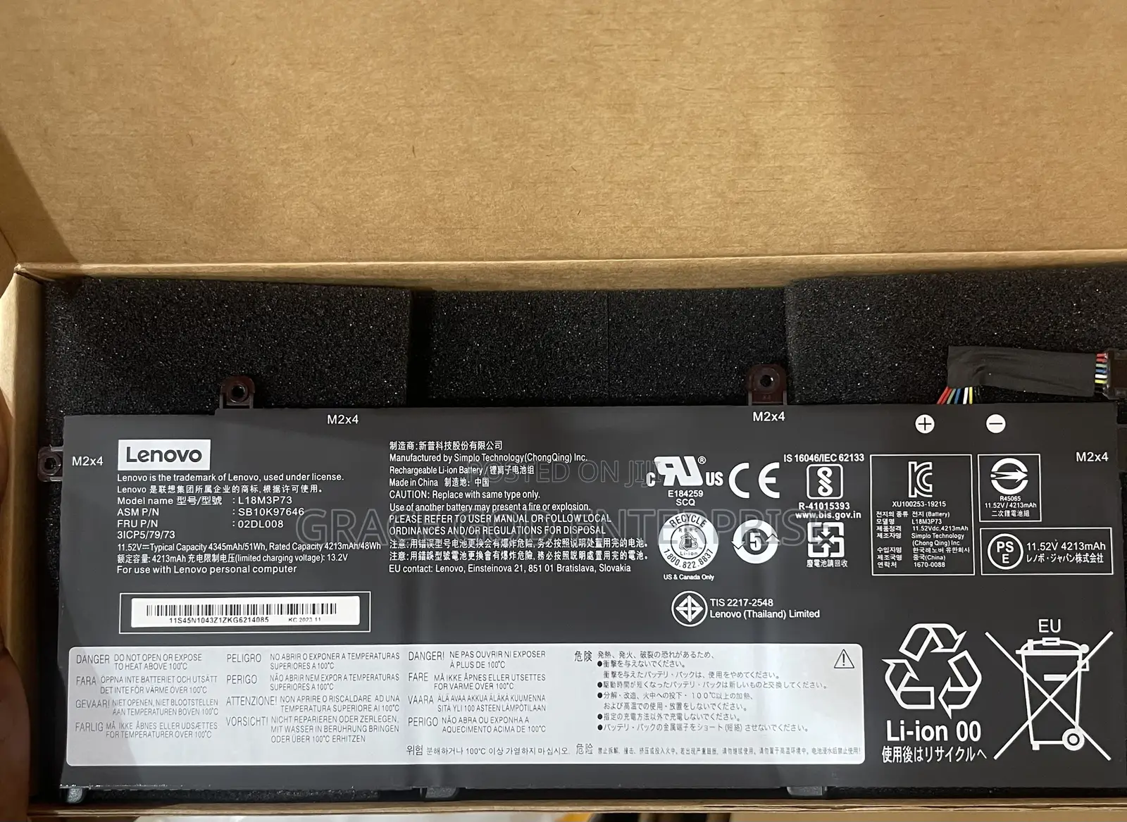 Original Battery For Thinkpad T14s T490,T490s T495s-l18m3pd1