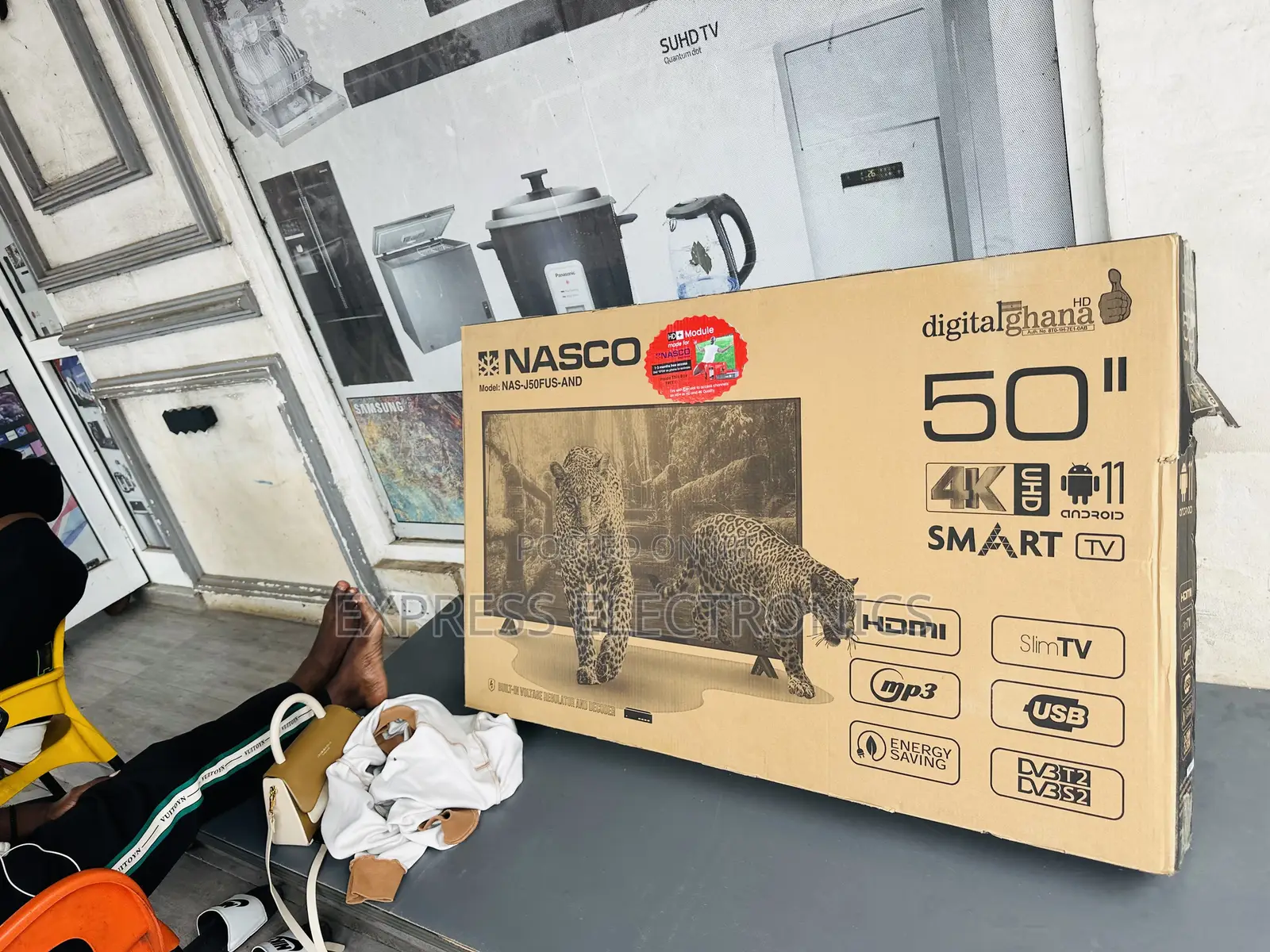 Brilliant Display Uhd Smart Nasco 50”Television