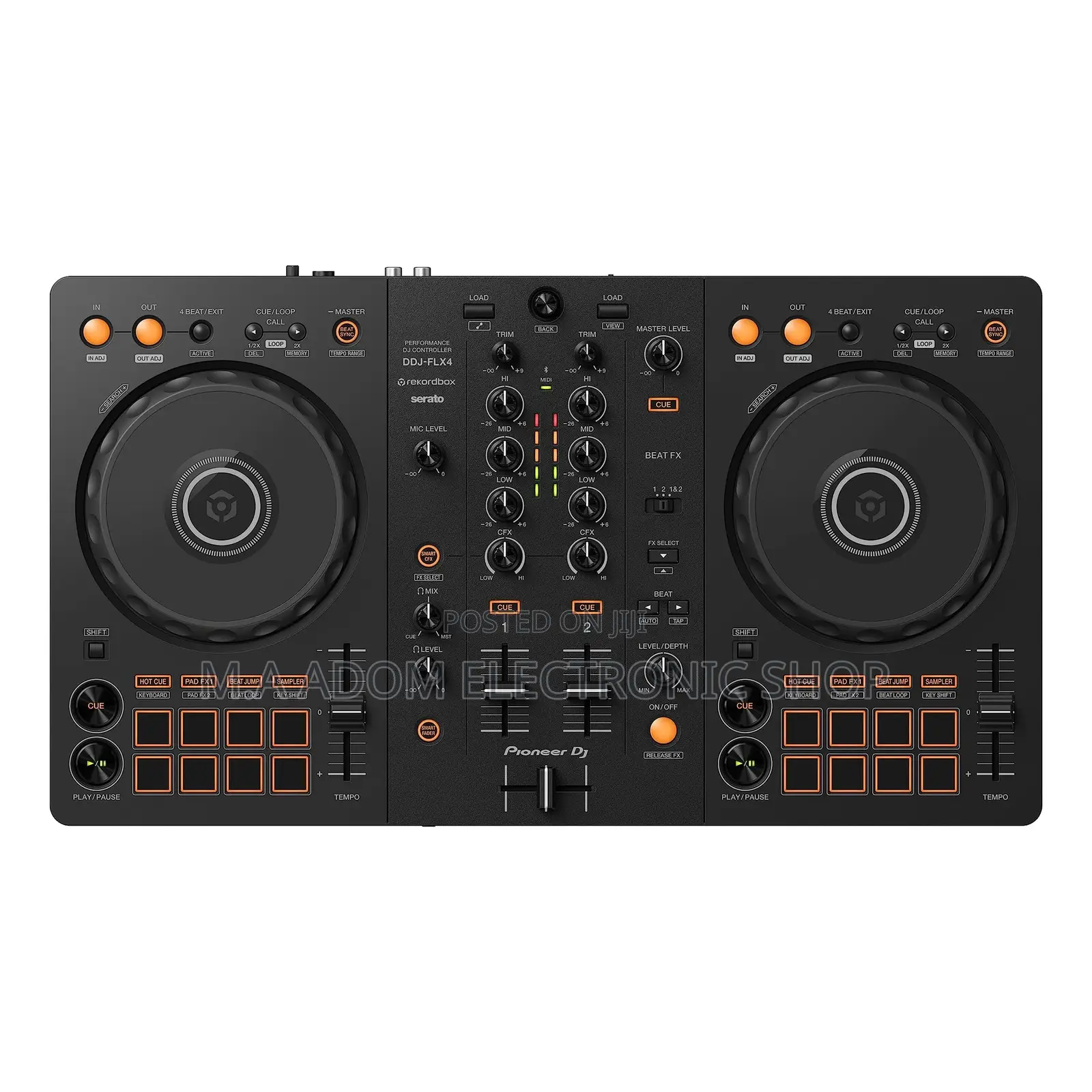 Pioneer DJ DDJ-FLX4 Portable 2-Channel Rekordbox DJ