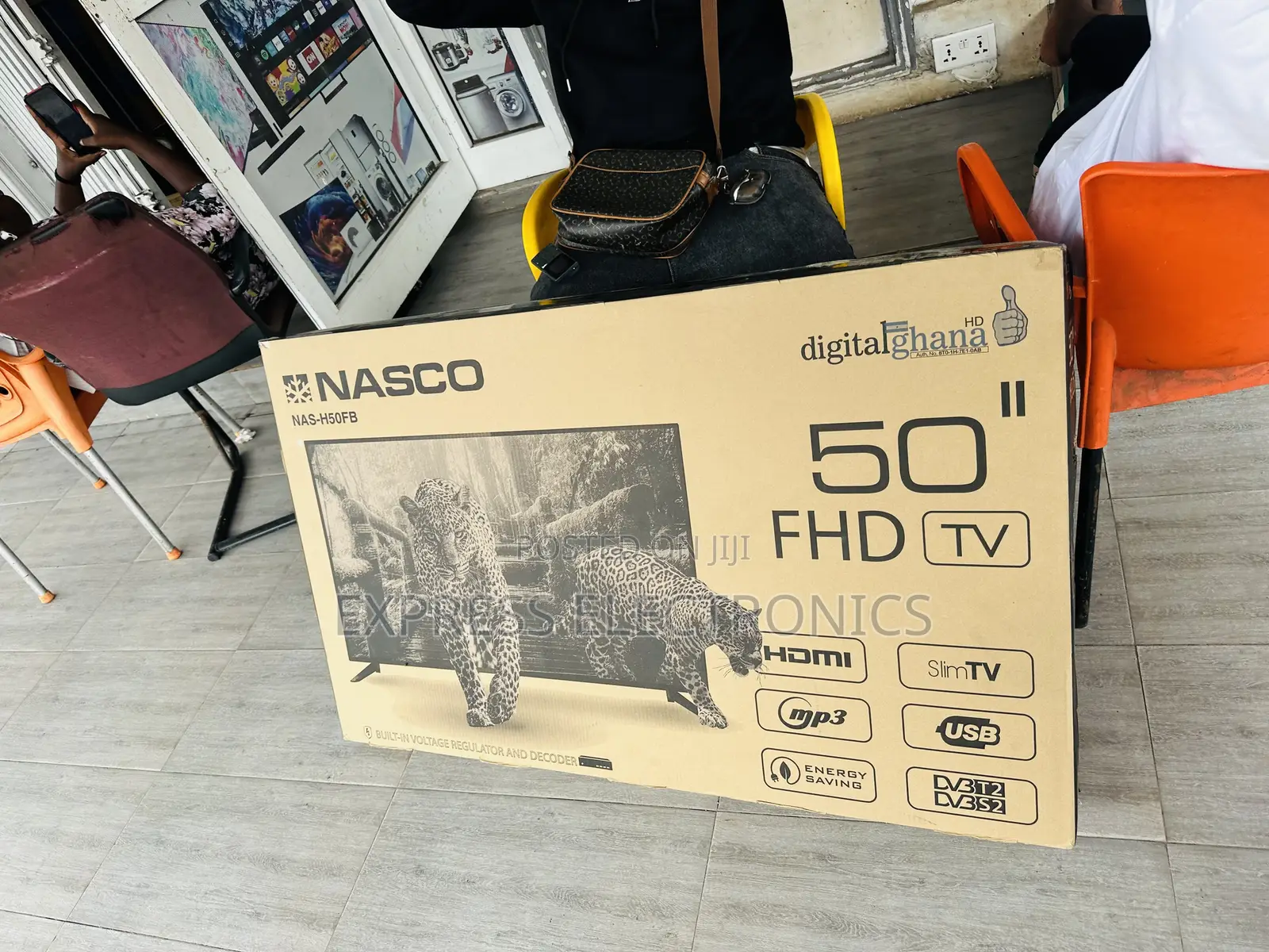 High Contrast FHD Satellite Nasco 50”Television