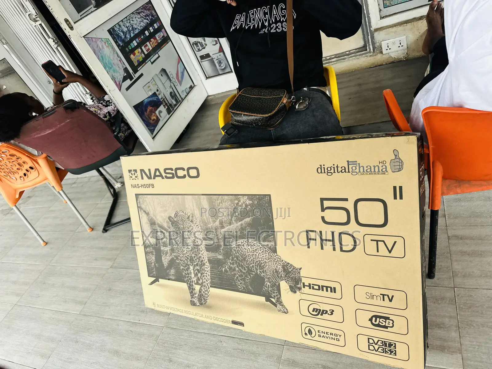 High Contrast FHD Satellite Nasco 50”Television
