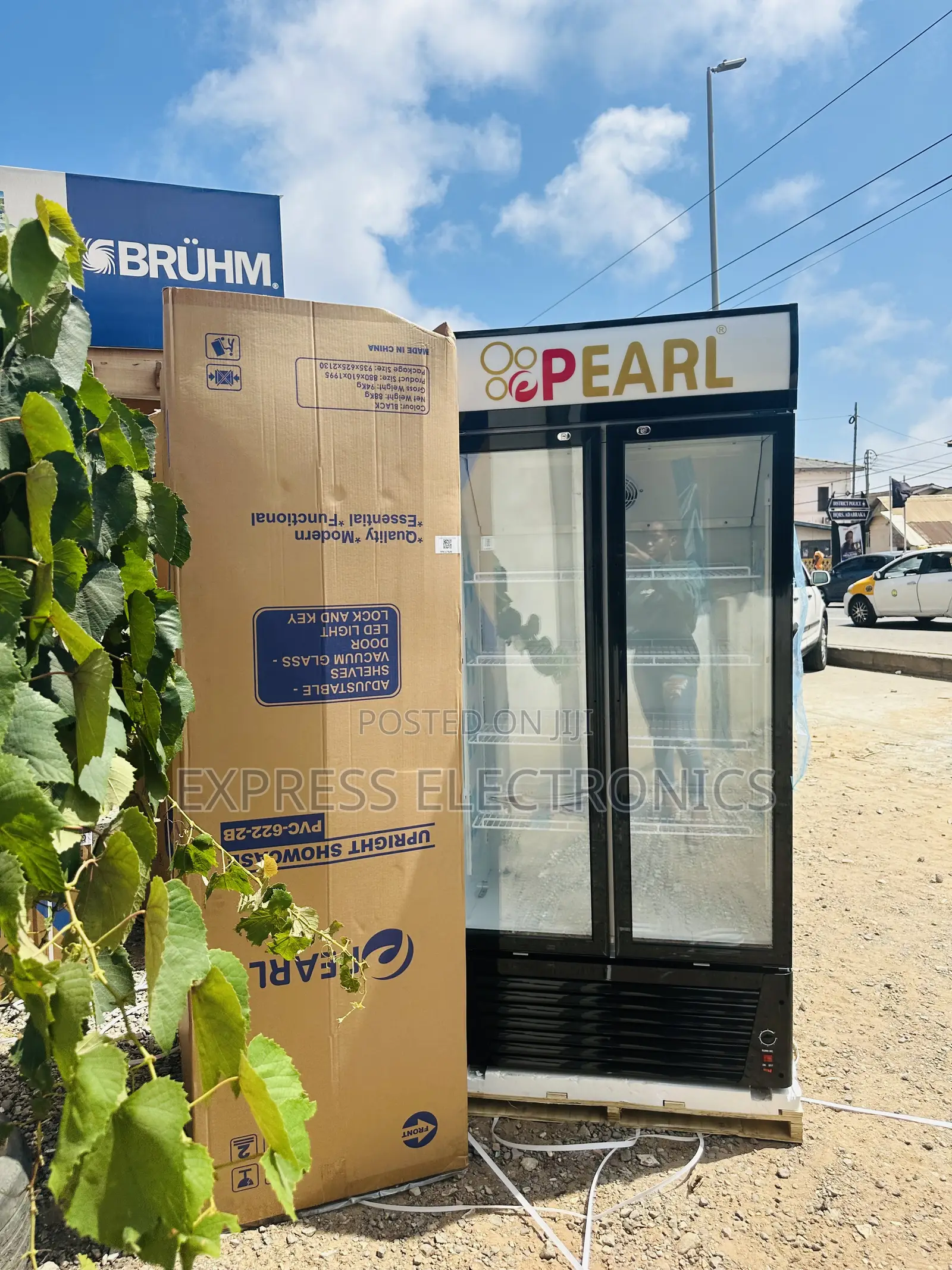 Pearl PVC-622 Double Door Fridge Display