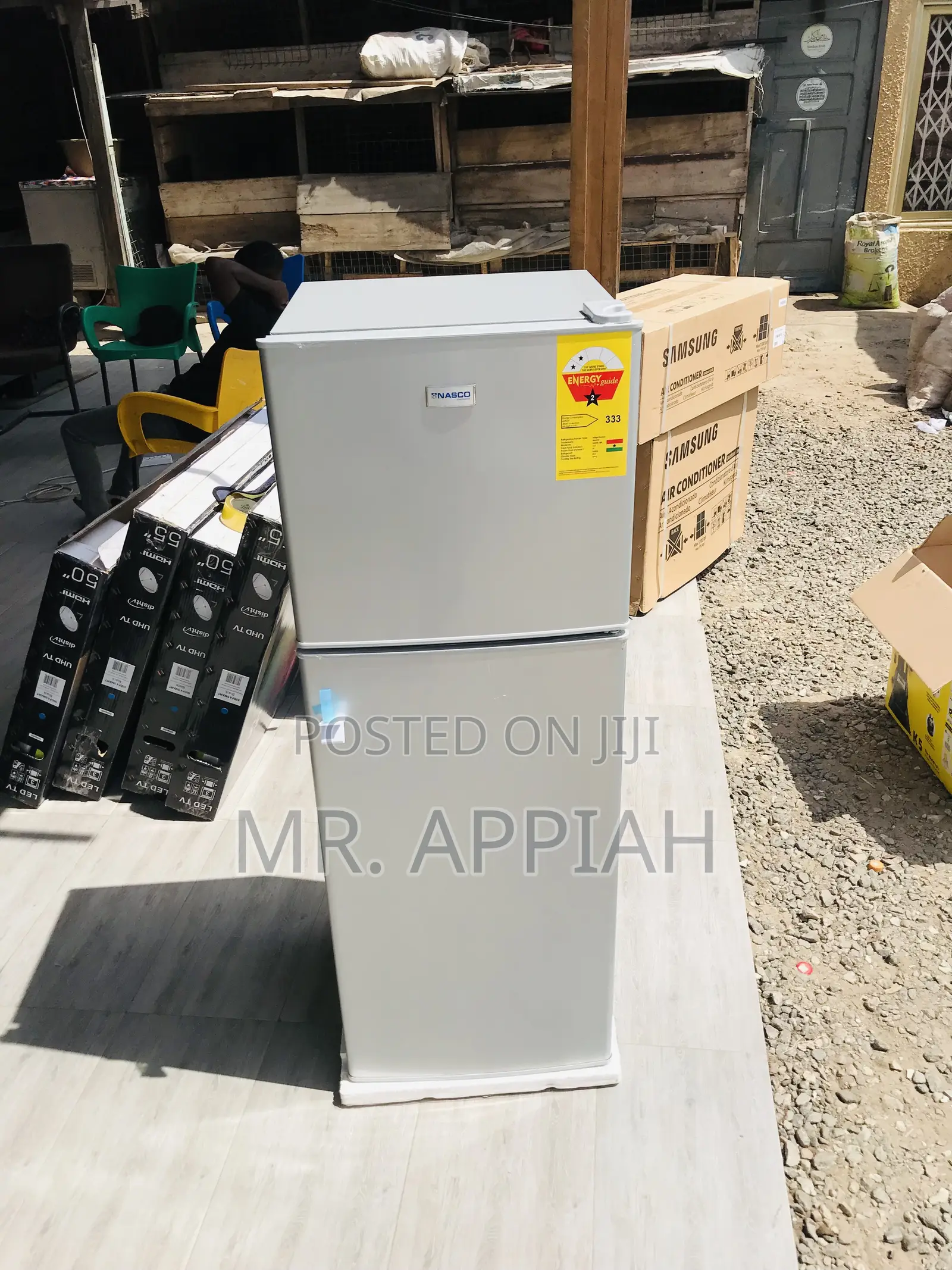 Durable Nasco Nasf2-18fl 158L Double Door Fridge(Gray).
