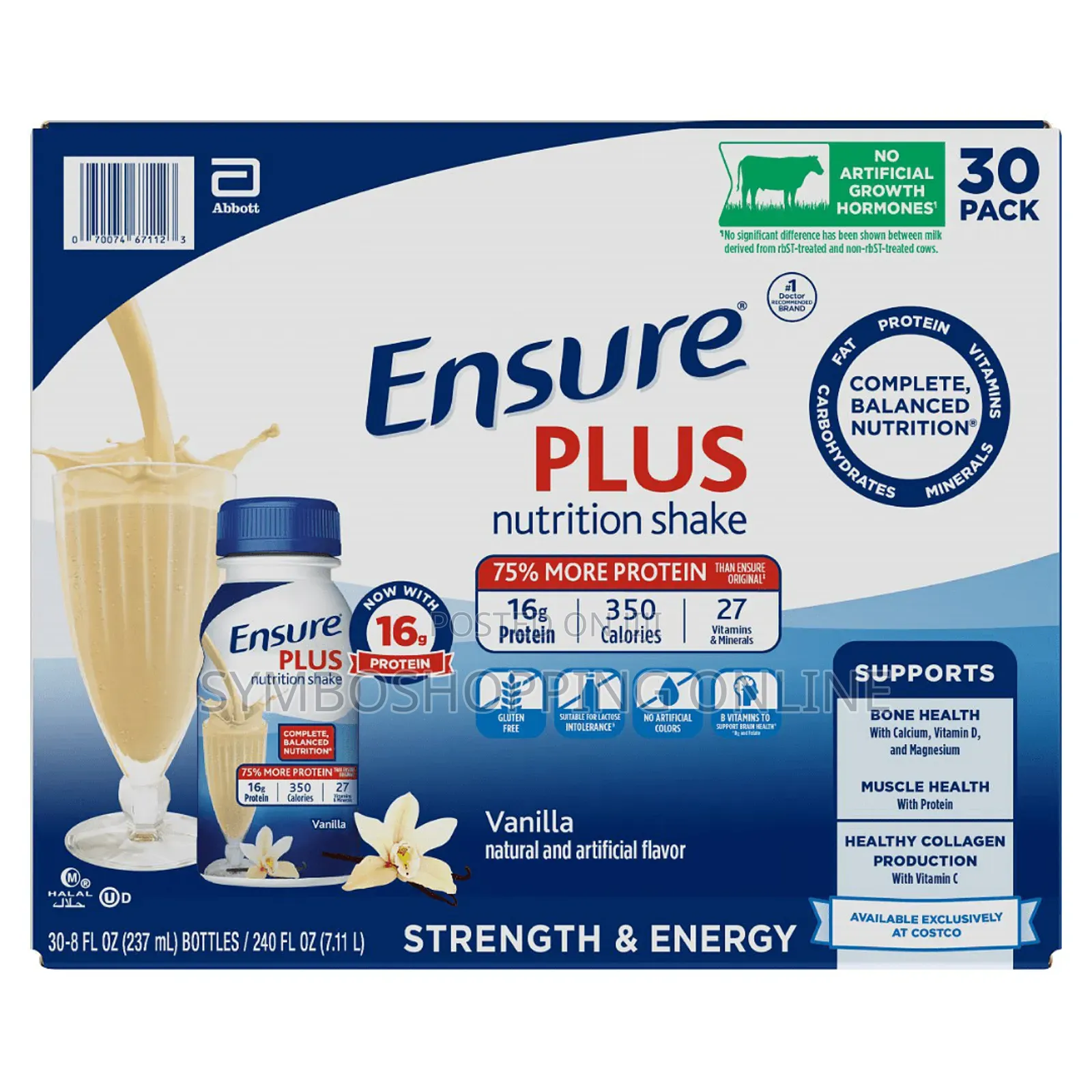 Ensure Plus Nutrition Shake With 16g of Protein 237ml, 30pk