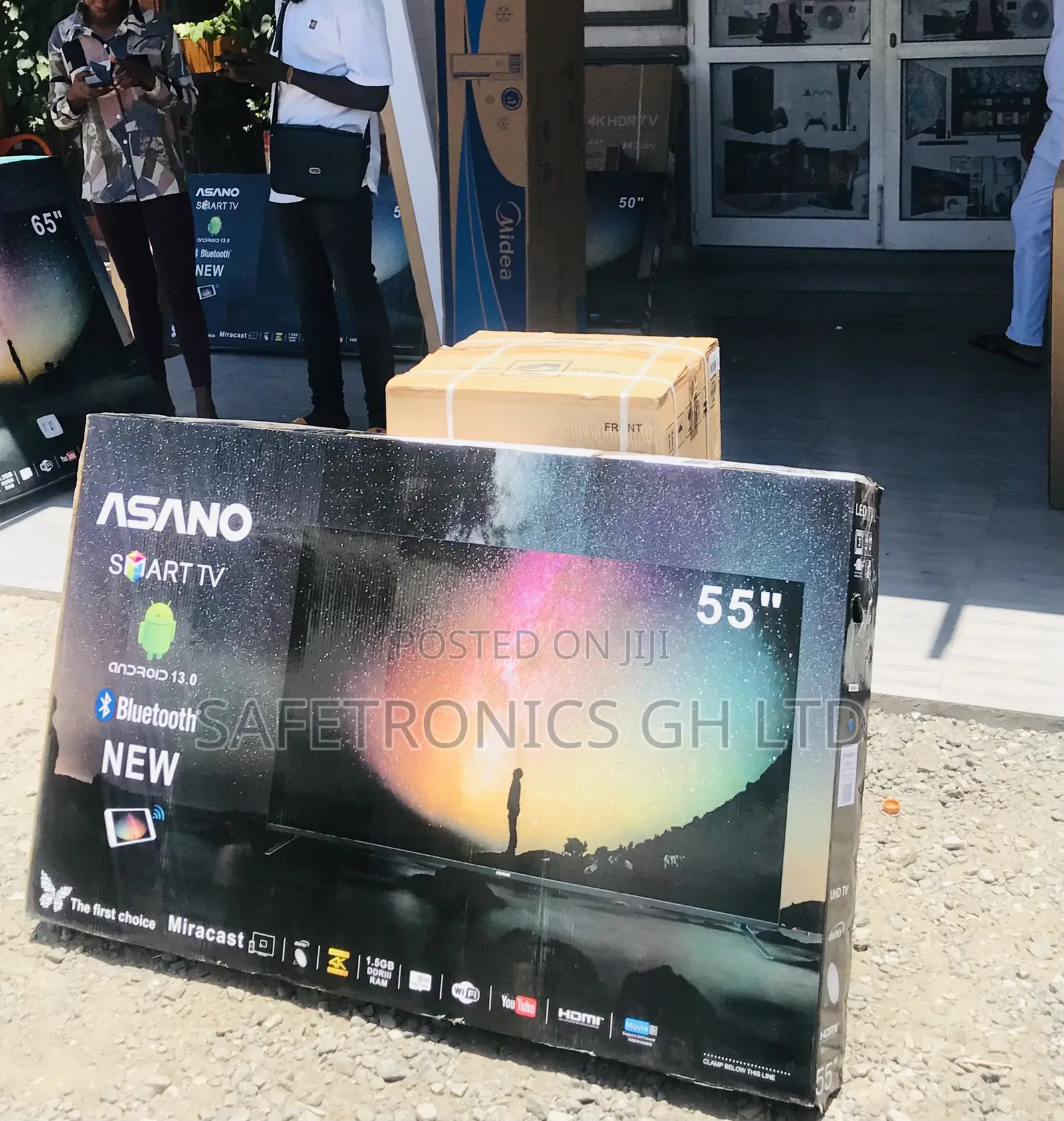 Order Durable Asano 55 Inch Smart Led UHD Sleek Tv