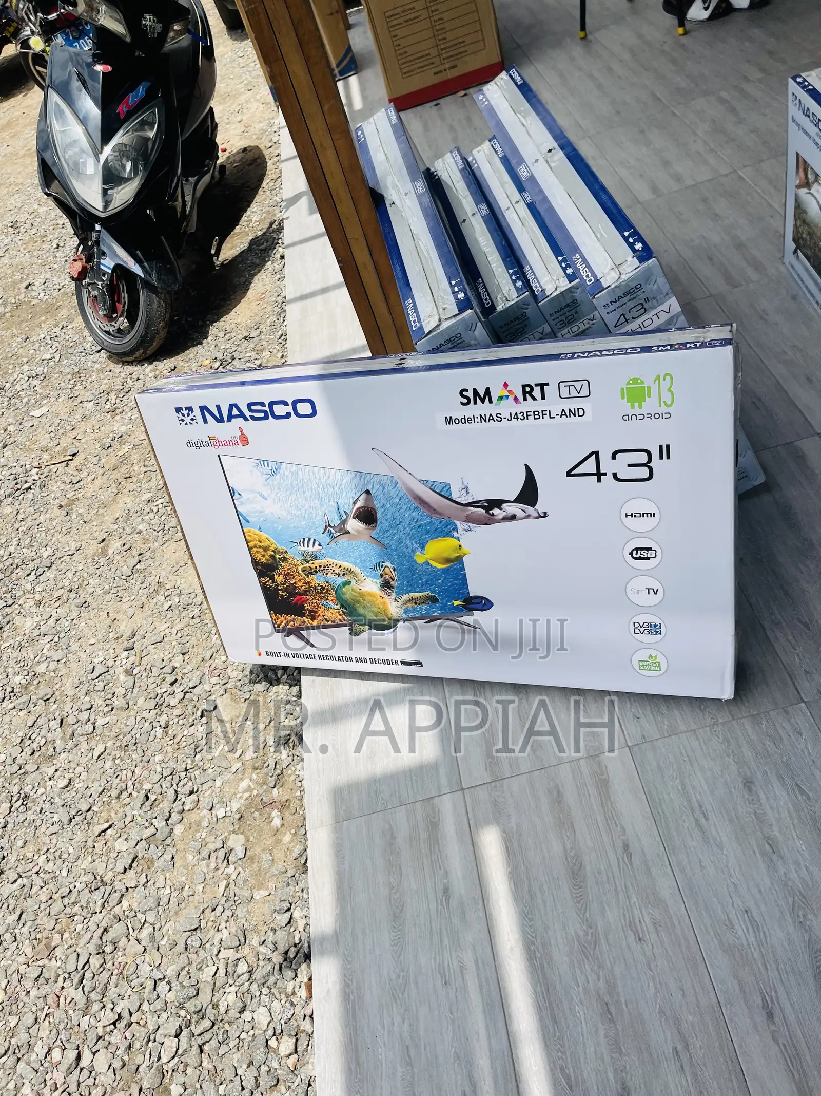 Full HD Nasco 43 Inch Electric Television.