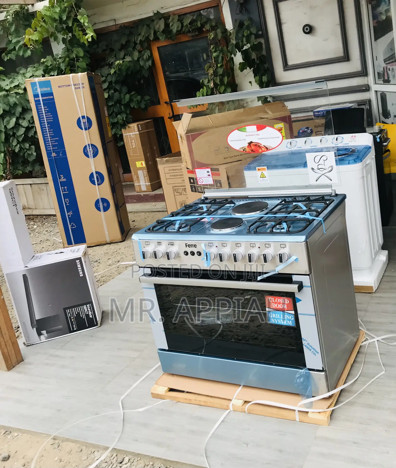 Purchase Ferre 4+2 Electric N Gas Oven and Grill(Gray).