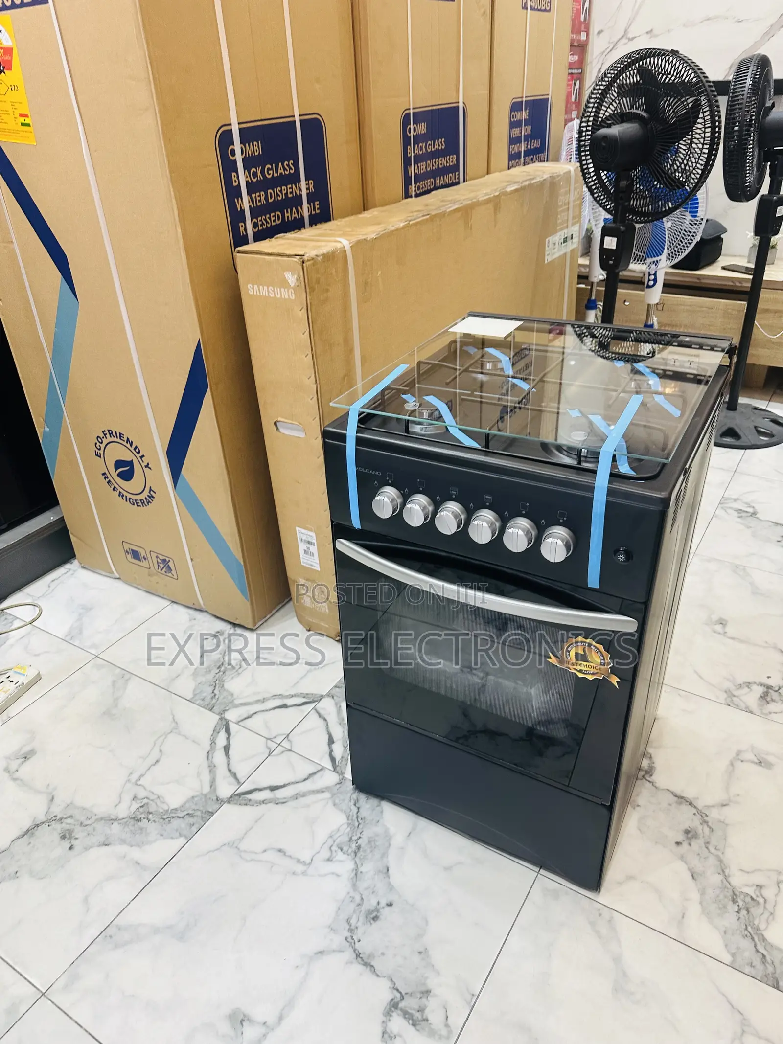Multi Purpose Stove Oven 4burner Gas Cooker Black