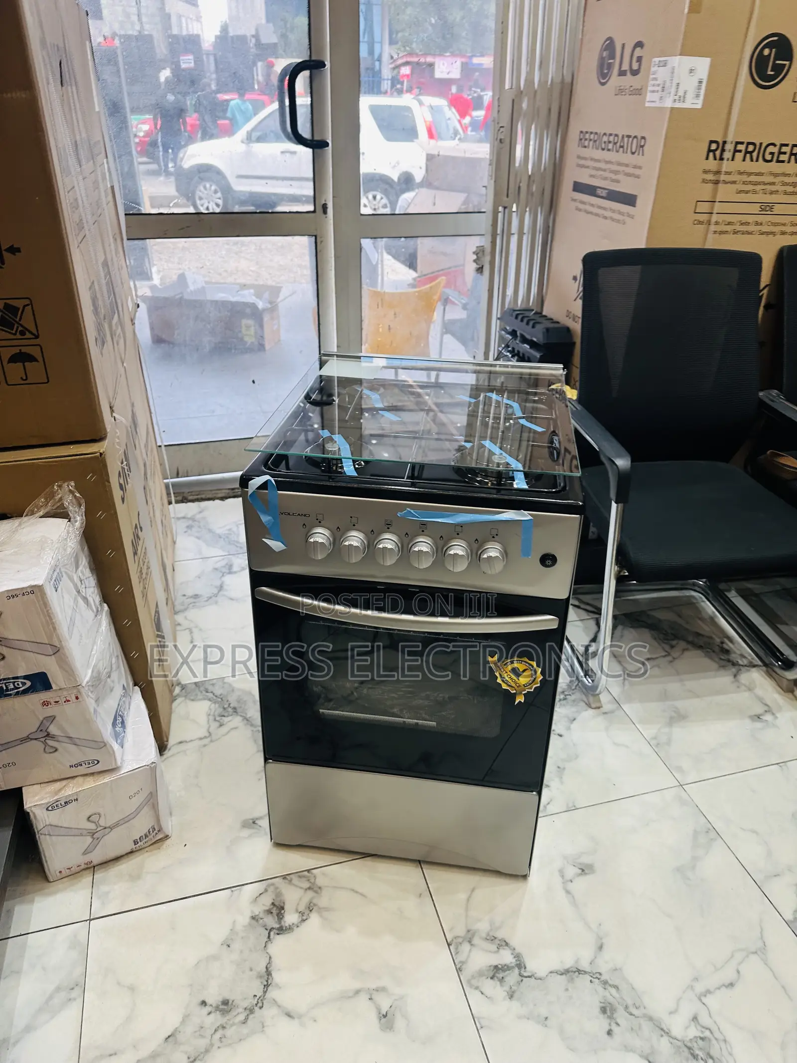 Love Sliver Shine 4burner 50/50 Volcano Gas Stove Oven