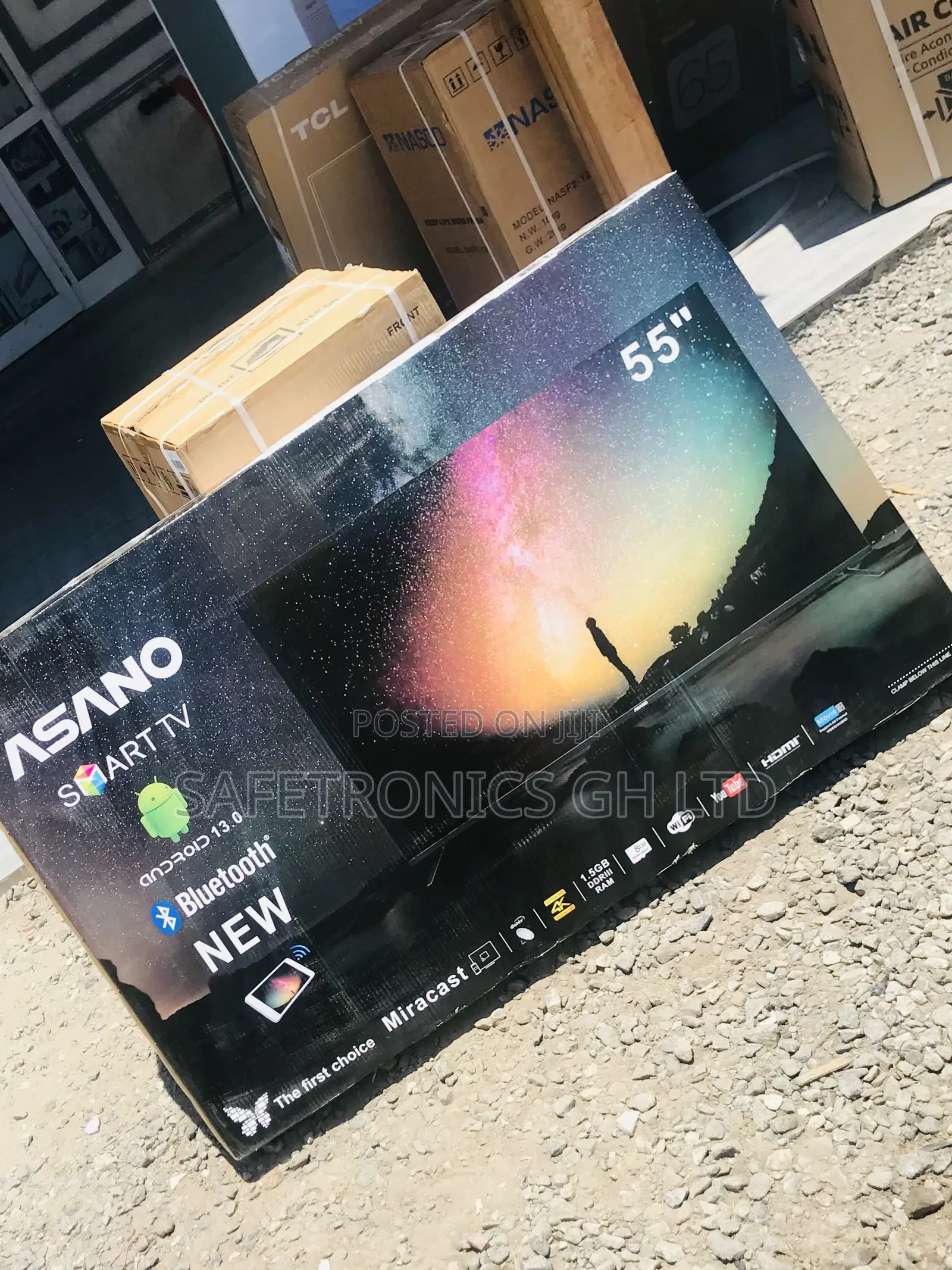Order 55 Inch Asano Smart LED UHD (Black) Tv