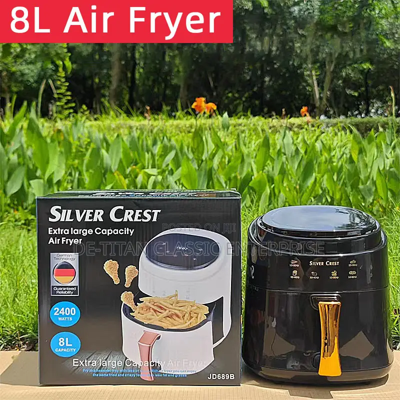 Silvercrest 1400w 8l Digital Air Fryer - Blue/Black