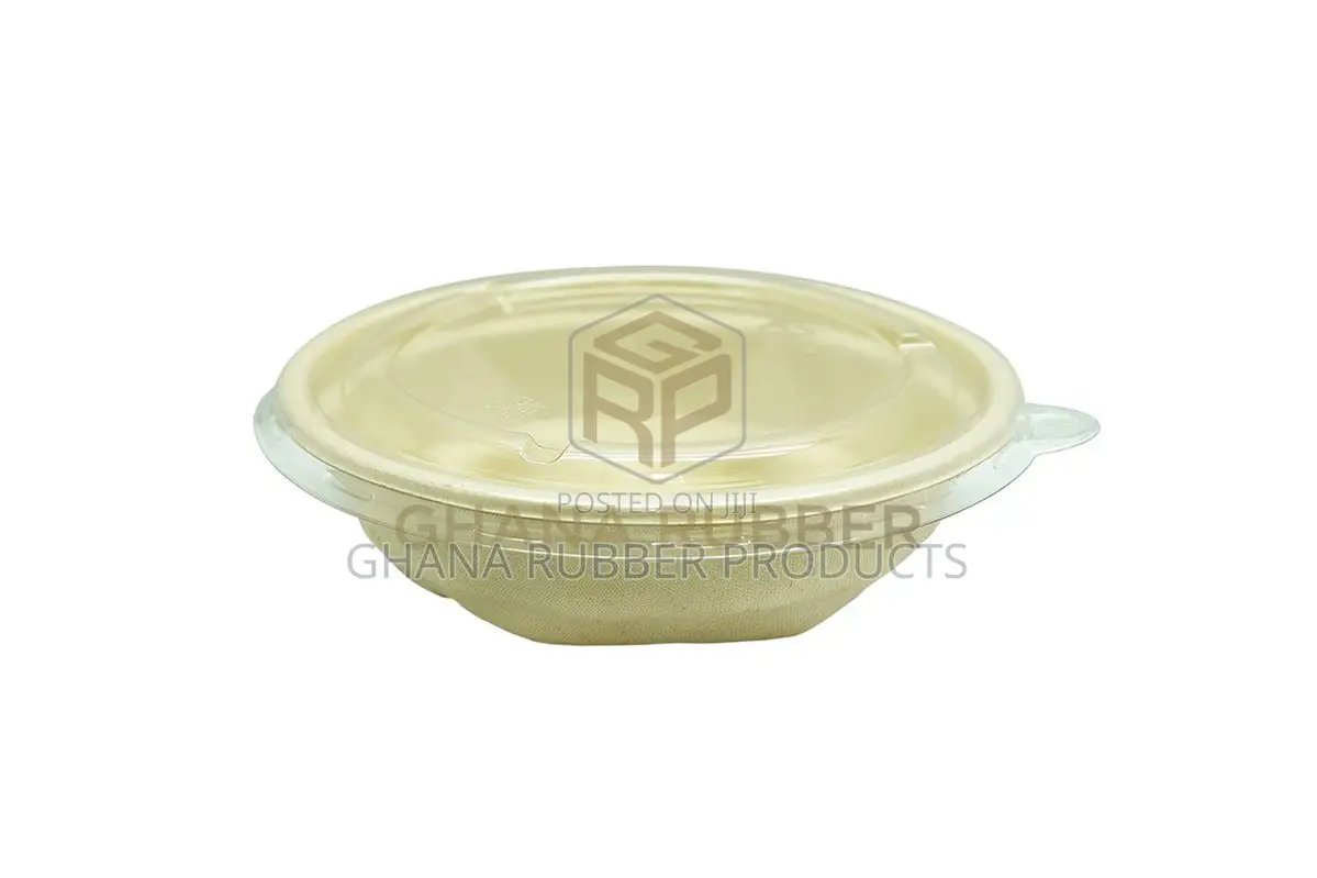 Bagasse Diamond Bowls + Lids 500ml (300pcs)