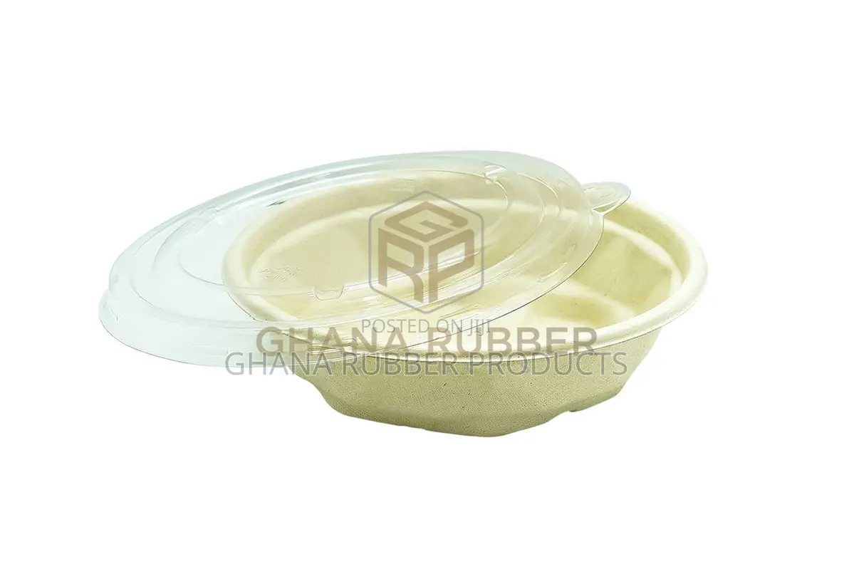 Bagasse Diamond Bowls + Lids 500ml (300pcs)
