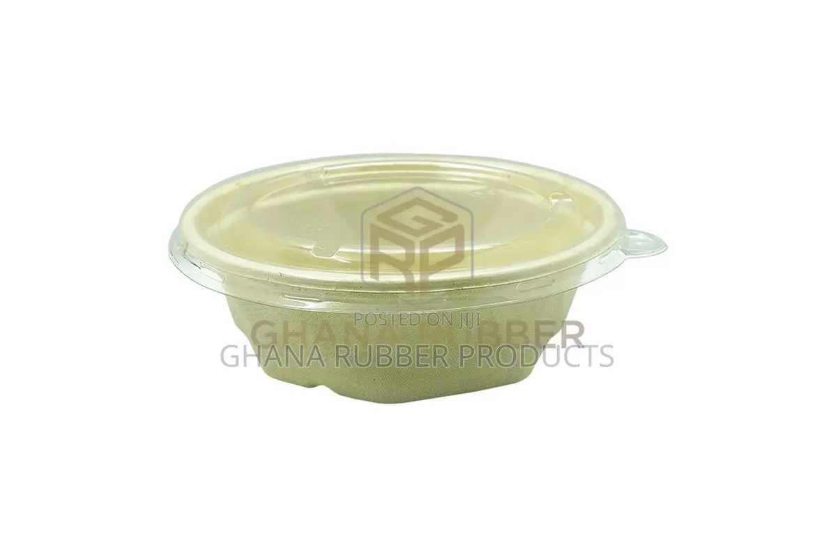 Bagasse Diamond Bowls + Lids 650ml (300pcs)