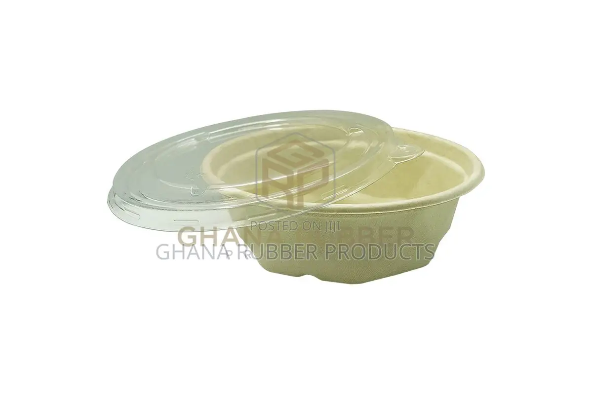 Bagasse Diamond Bowls + Lids 650ml (300pcs)