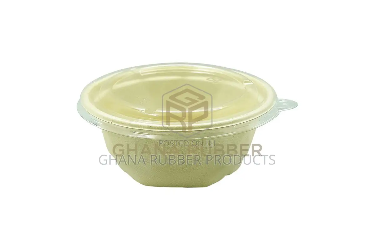 Bagasse Diamond Bowls + Lids 750ml (300pcs)