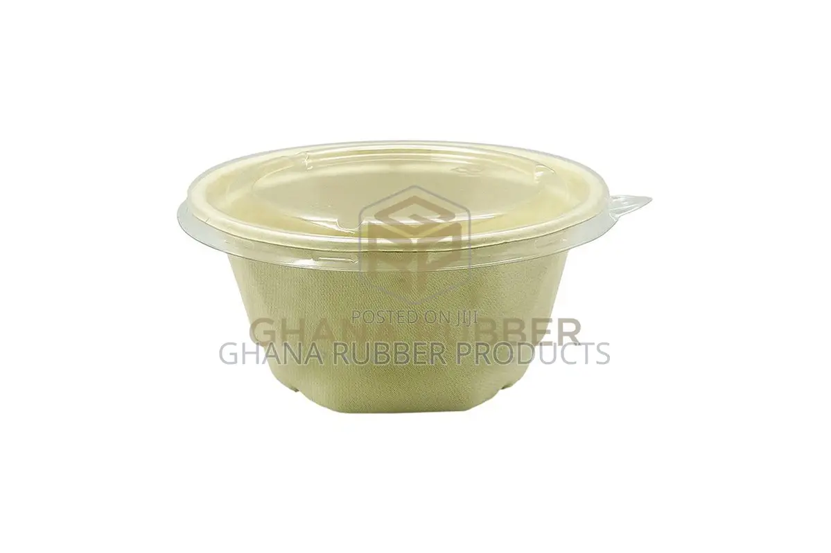 Bagasse Diamond Bowls + Lids 850ml (300pcs)