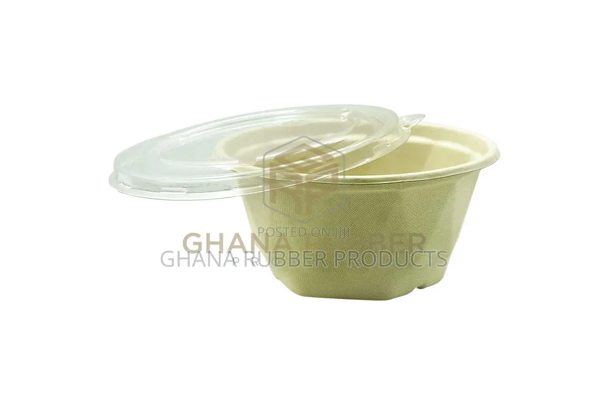 Bagasse Diamond Bowls + Lids 850ml (300pcs)