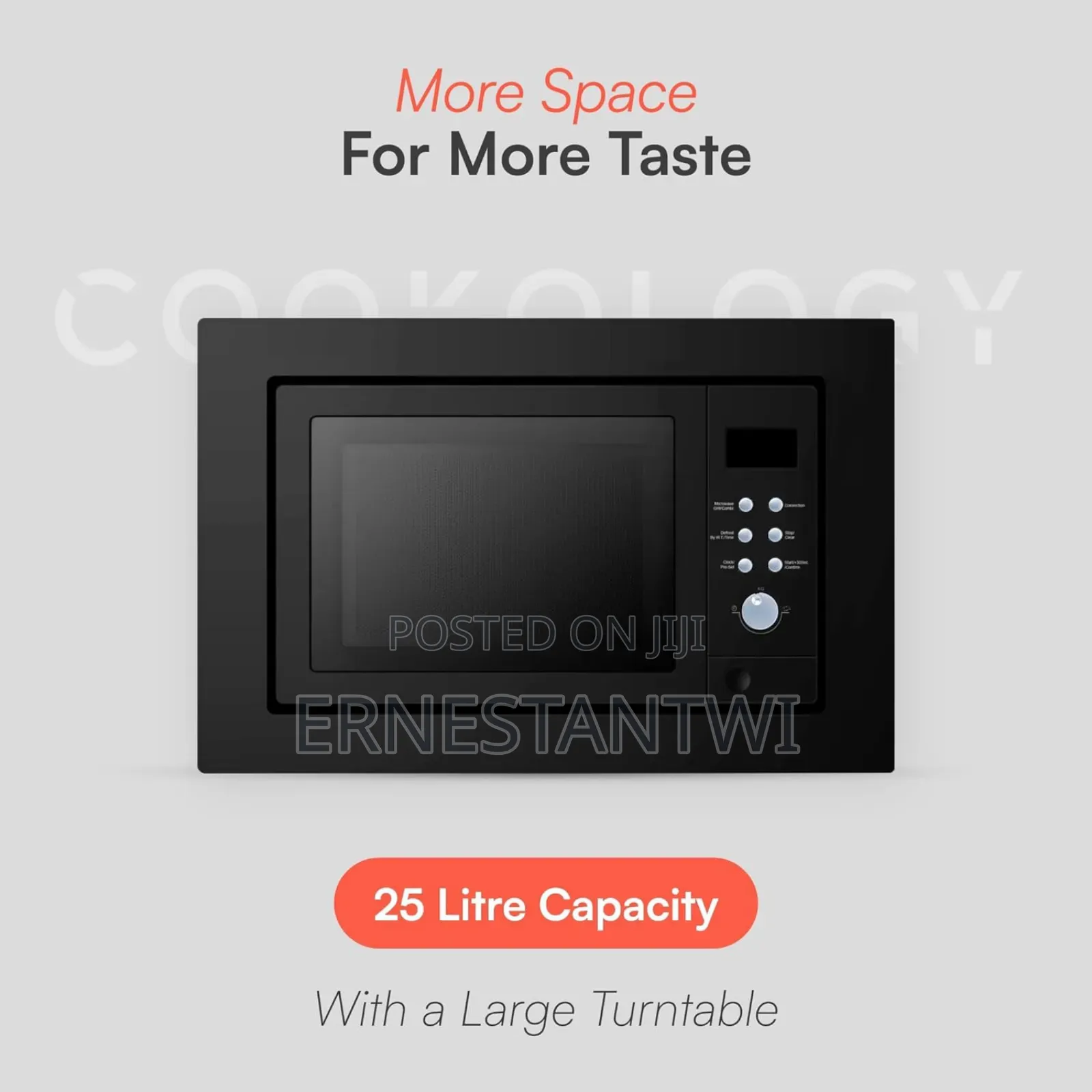 25liter Built-in Microwave With Grill From Cookology, UK