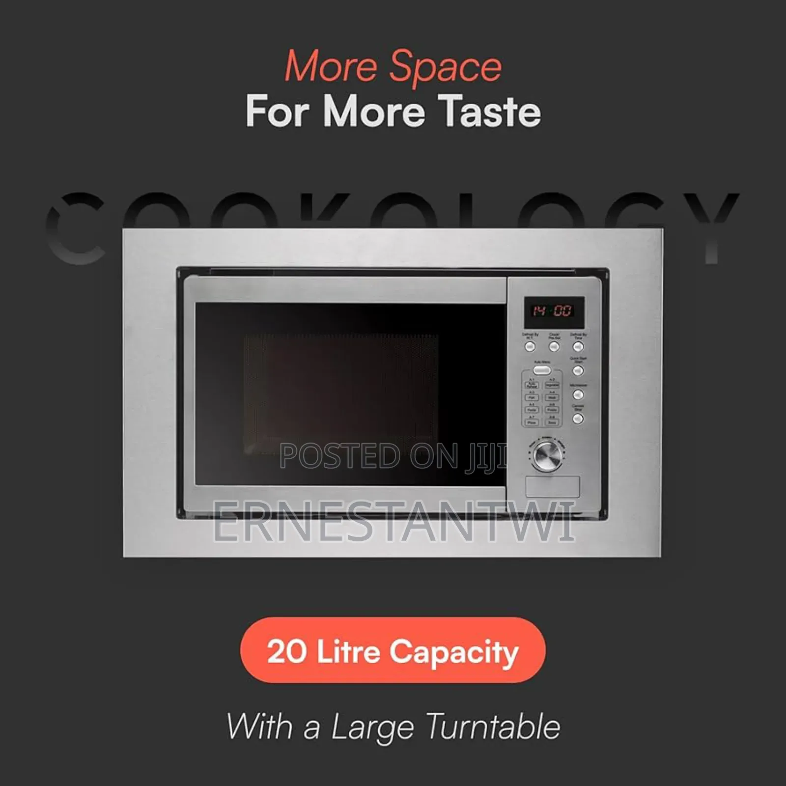 20liter Built-in Microwave From Cookology, UK