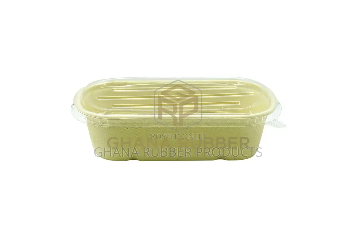 Bagasse Oval Bowls + Lids 700ml (500pcs)