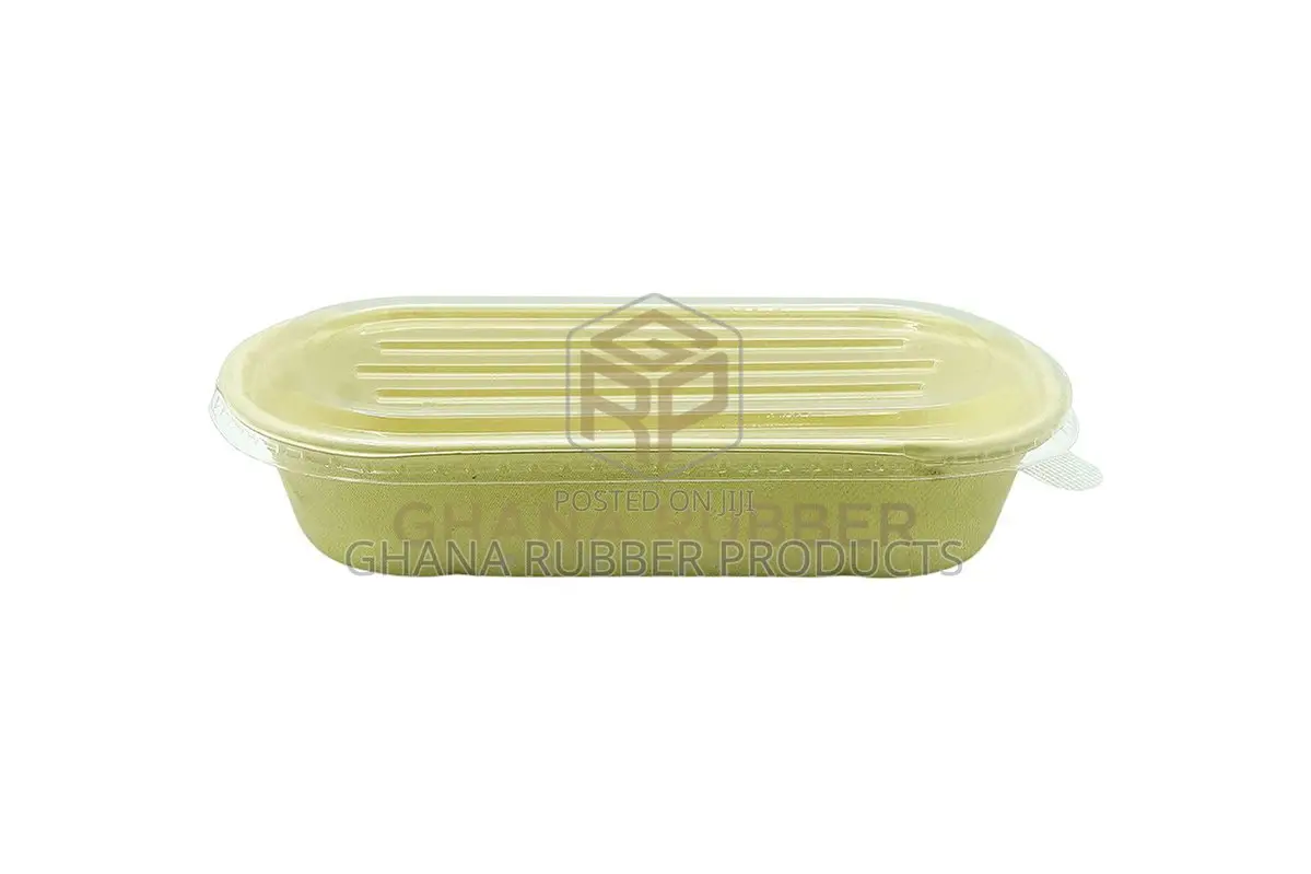 Bagasse Oval Bowls + Lids 850ml (500pcs)