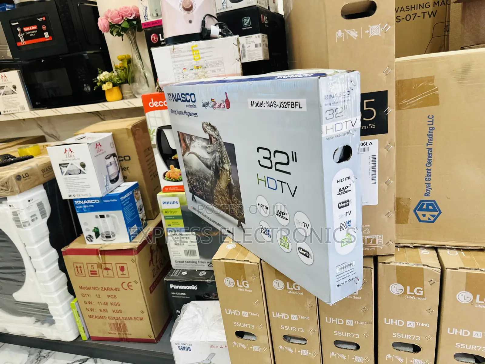 Television FHD Satellite Nasco 32”Glossy Slim Sleek