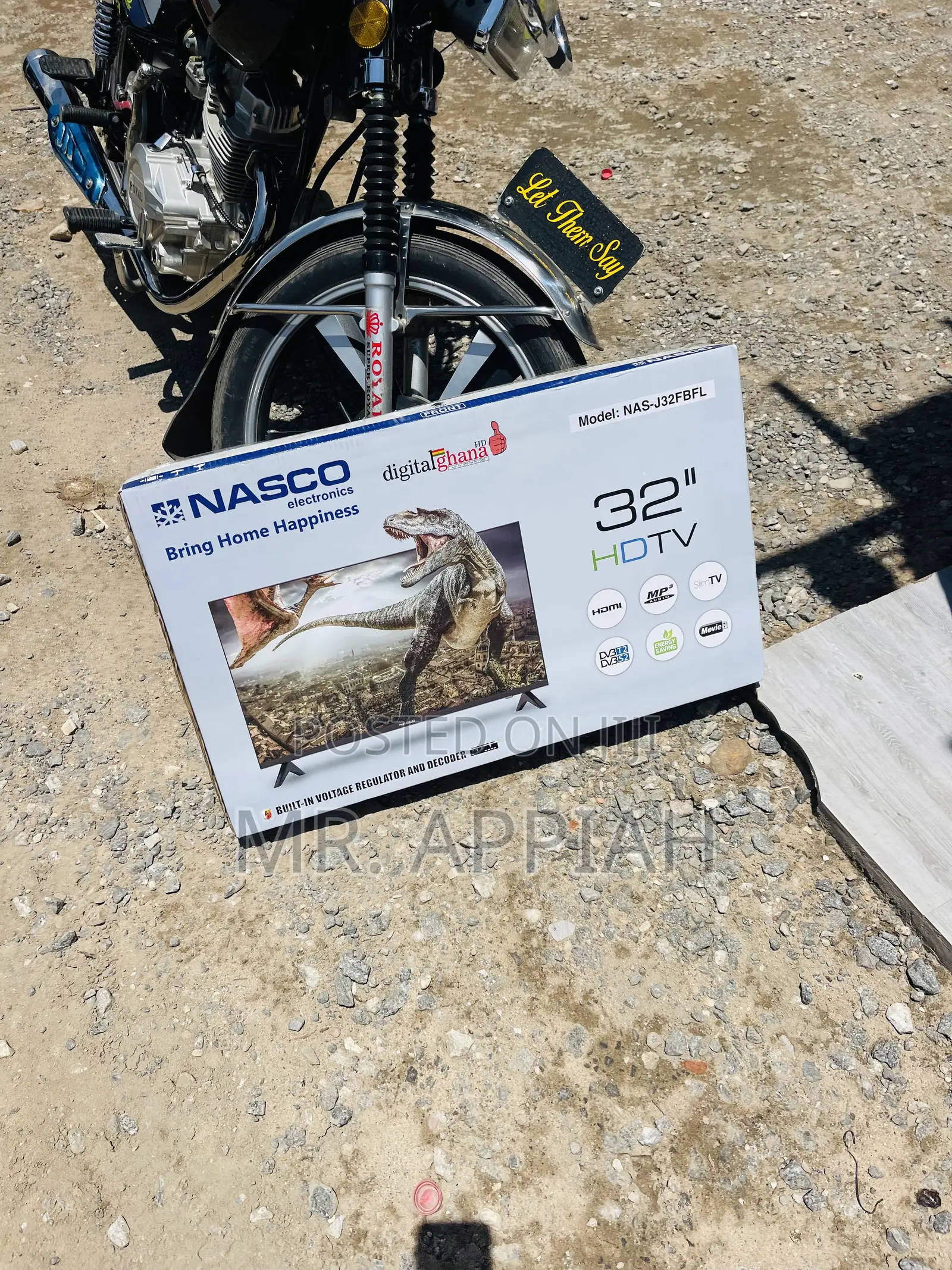 Sealed in Box Nasco 32” Led Electric Satellite Television