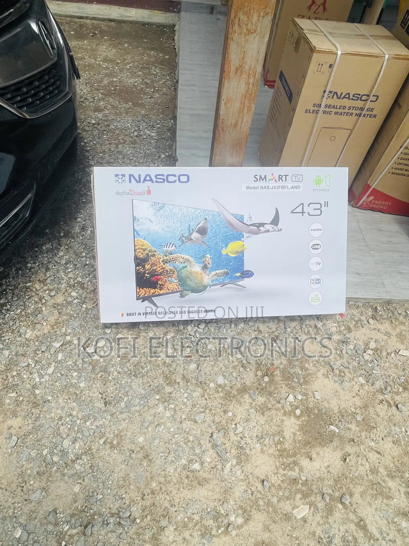 High Resolution Nasco NAS-J43FB-AND Smart Android TV – 43′′