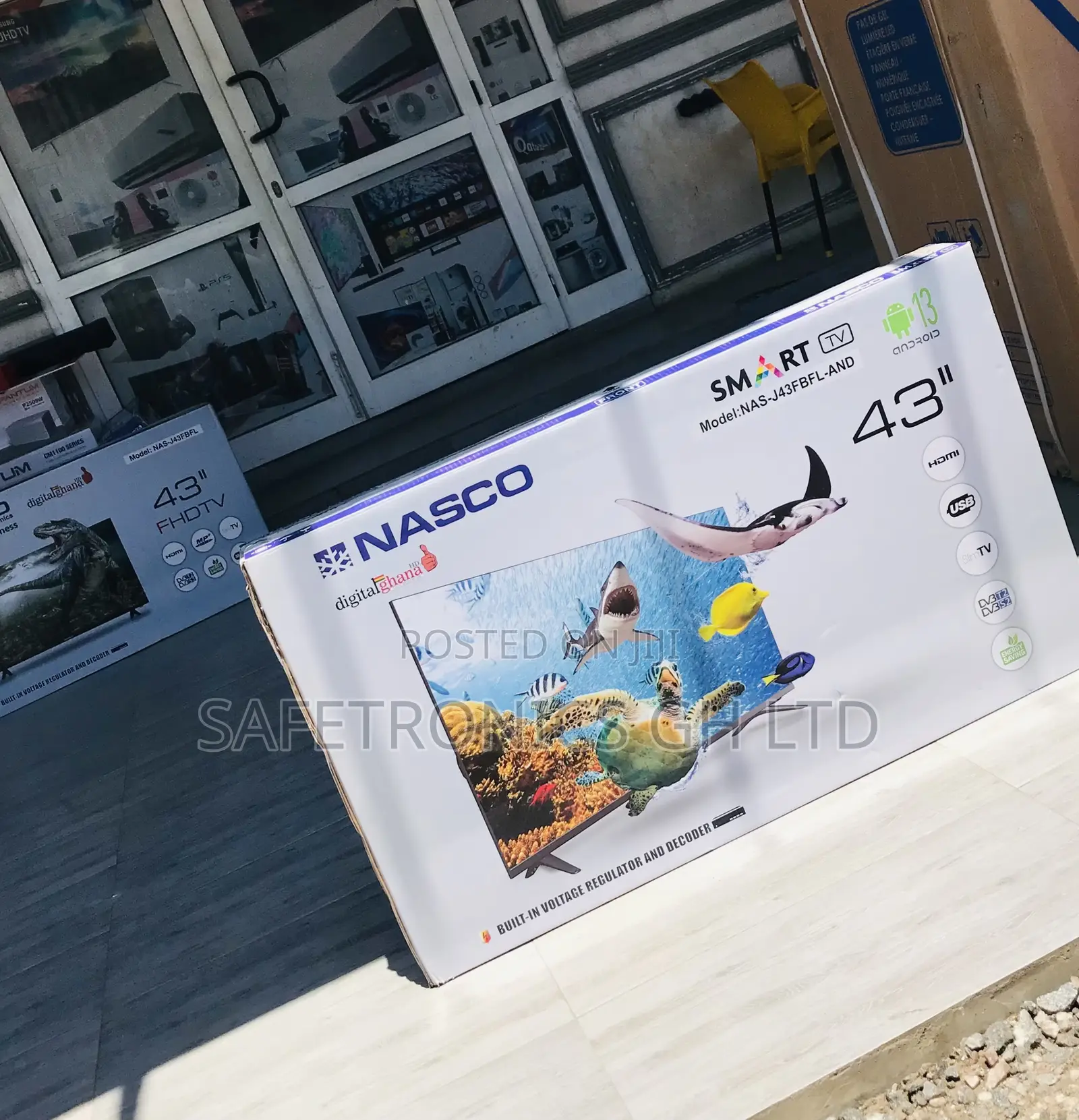 Order (Authentic)Black Nasco 43 Inch Full Hd Smart Tv