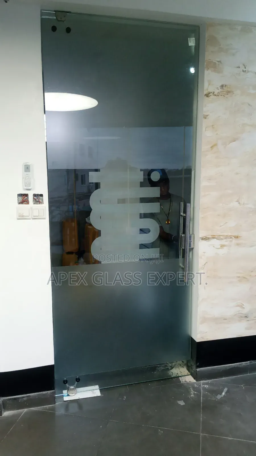 Glass Door Installed by Apexglassexpertteam.