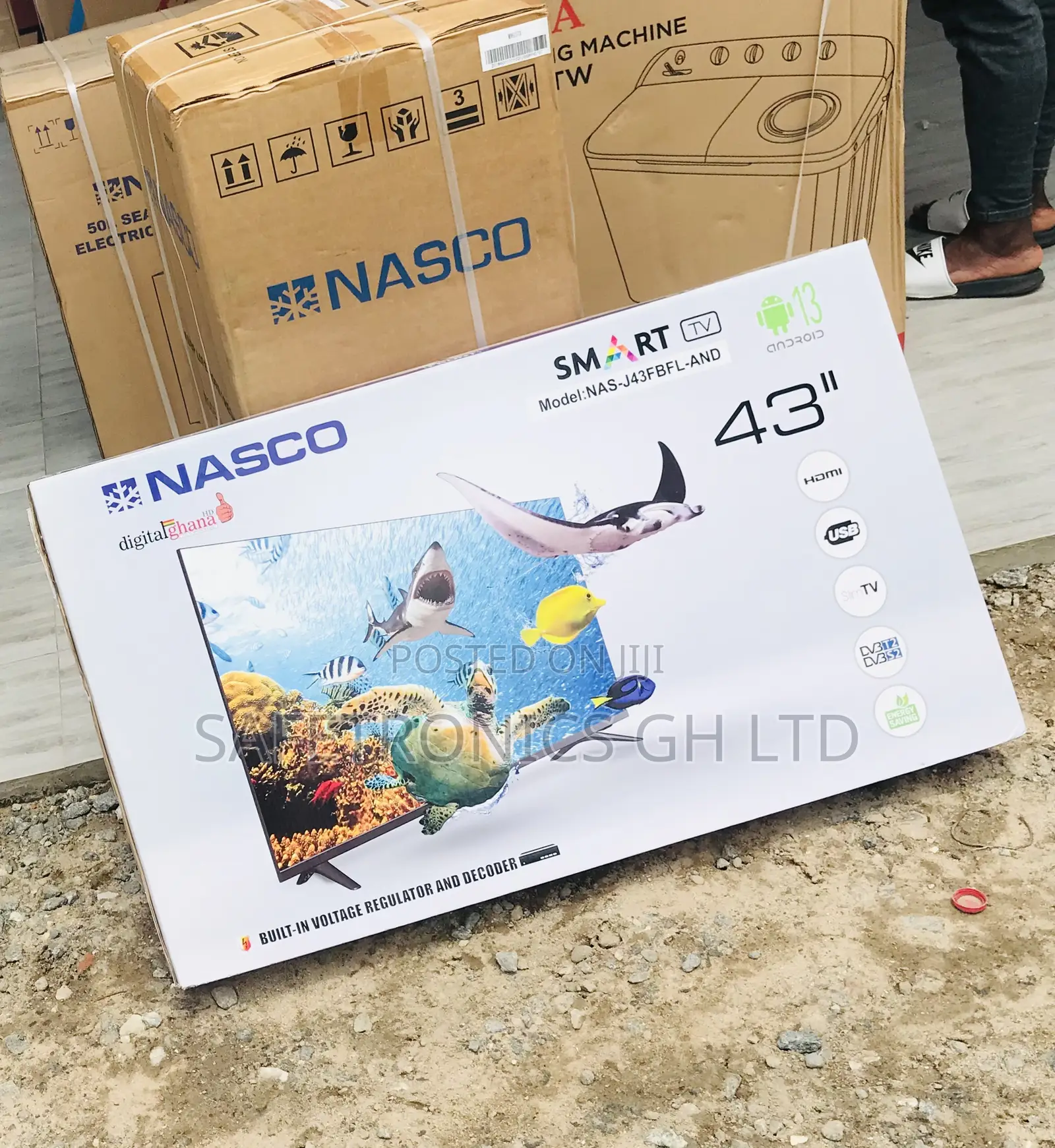 Grab Smart 43 Inch Led Nasco Tv Authentic