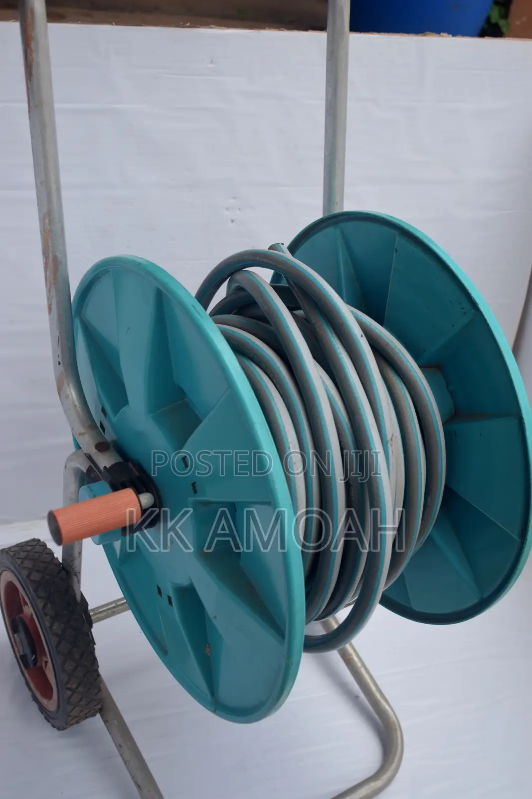 Gardena Water Hose With Set of Complete Fittings and Reel