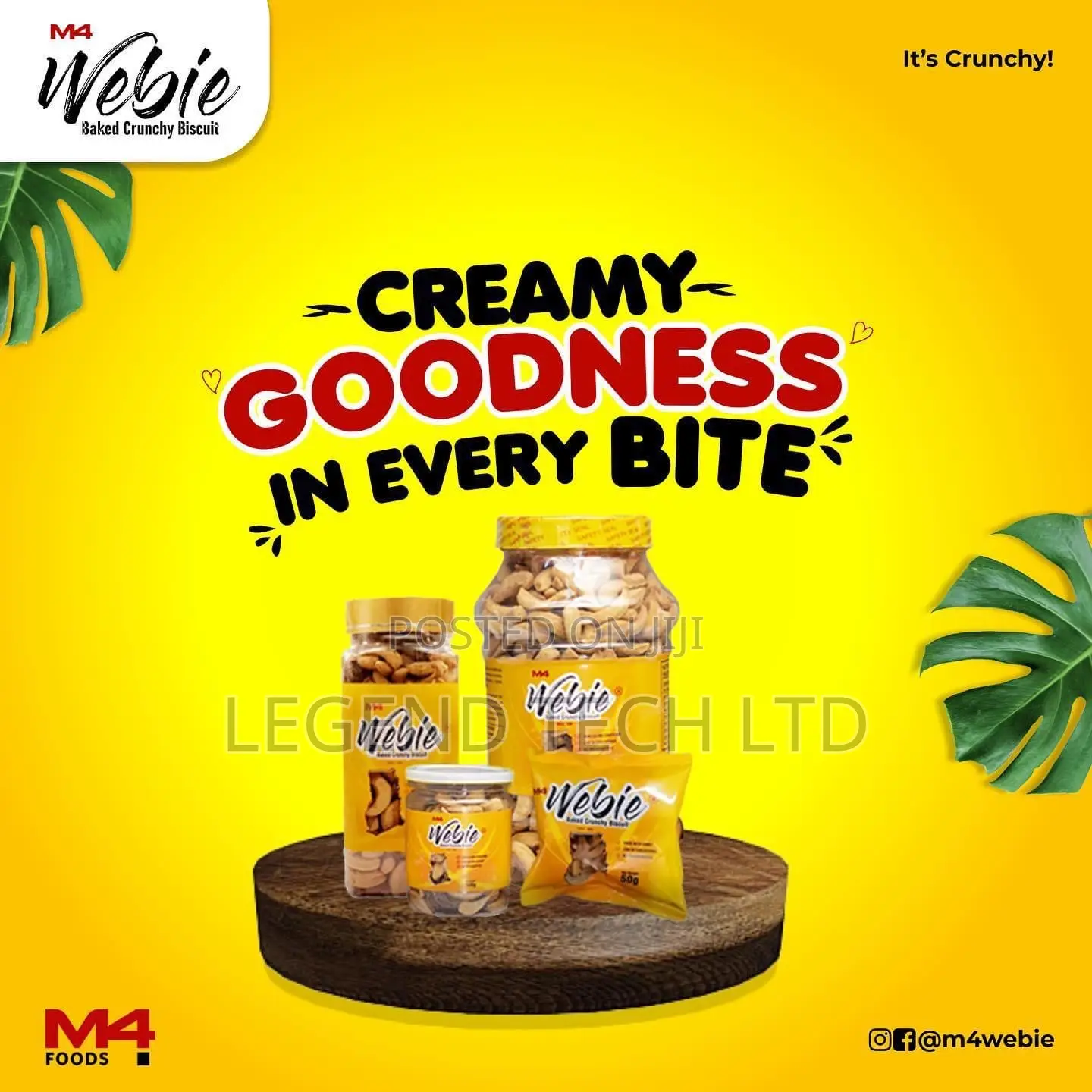 Webie Baked Crunchy Biscuits Vanilla/Chocolate