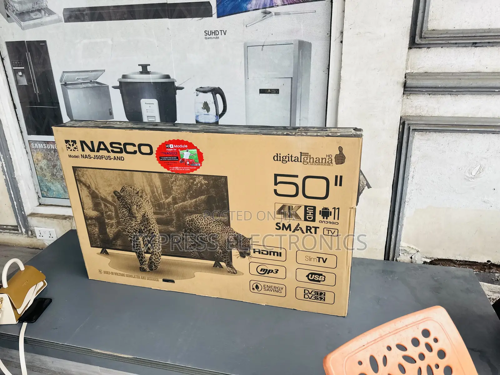 Rich Display FHD Smart Satellite Nasco 50”Television