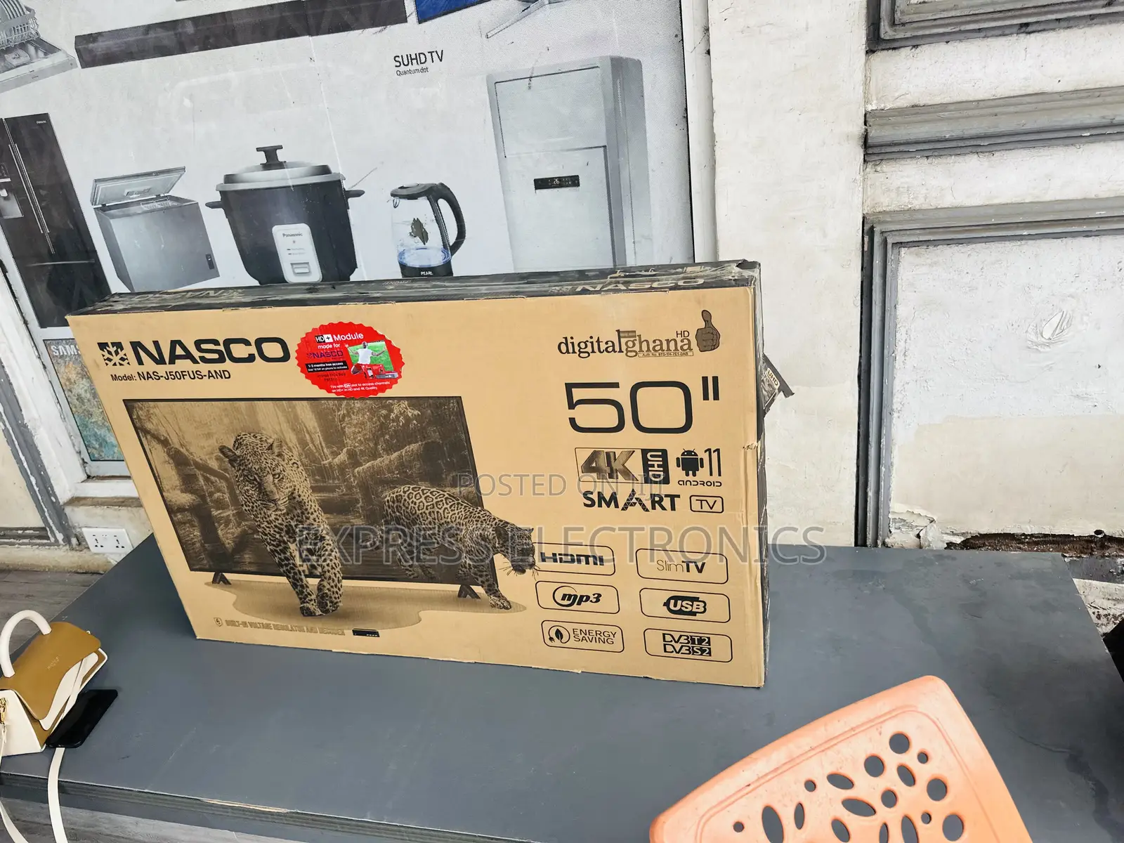 Better Sound Quality Nasco 50”Fhd Smart Satellite Television